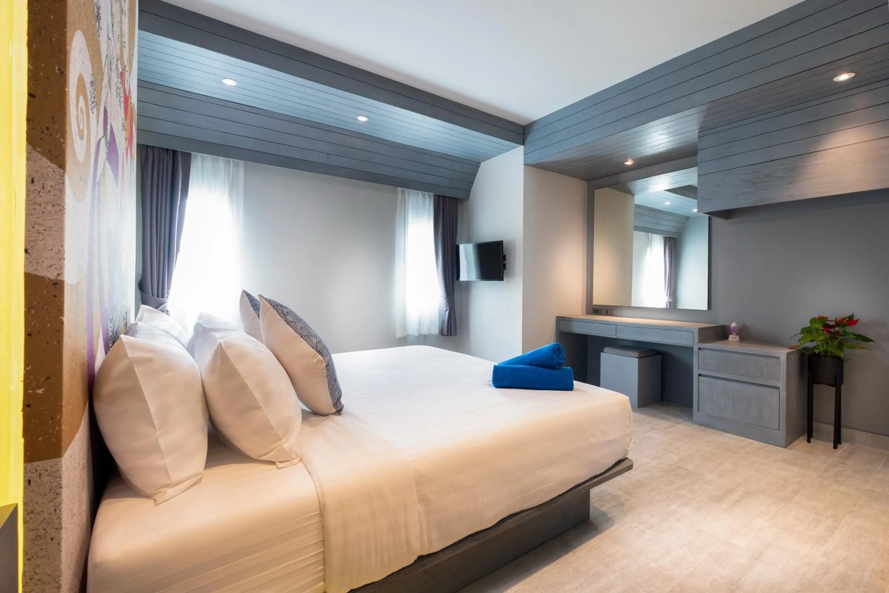 Bedroom, Bed in Karon Beach Pool Villa - Sha Extra Plus