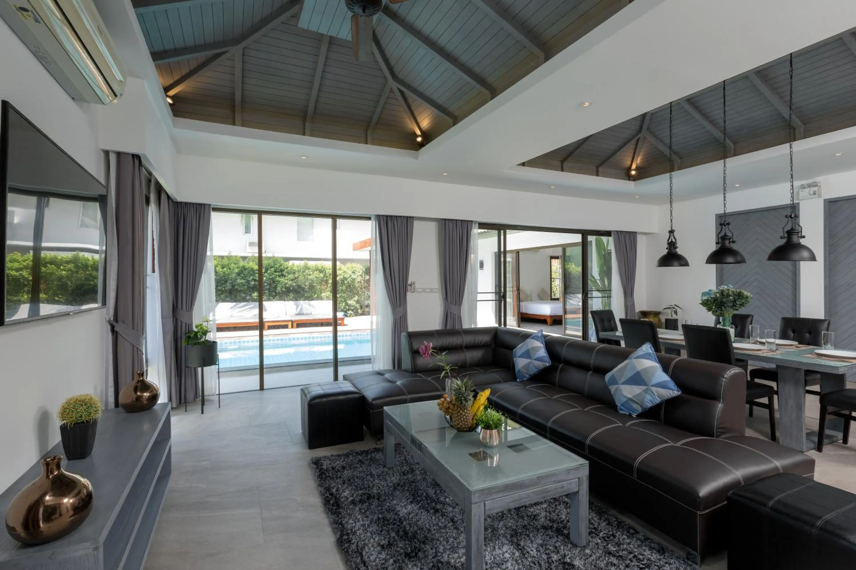 Living room in Karon Beach Pool Villa - Sha Extra Plus