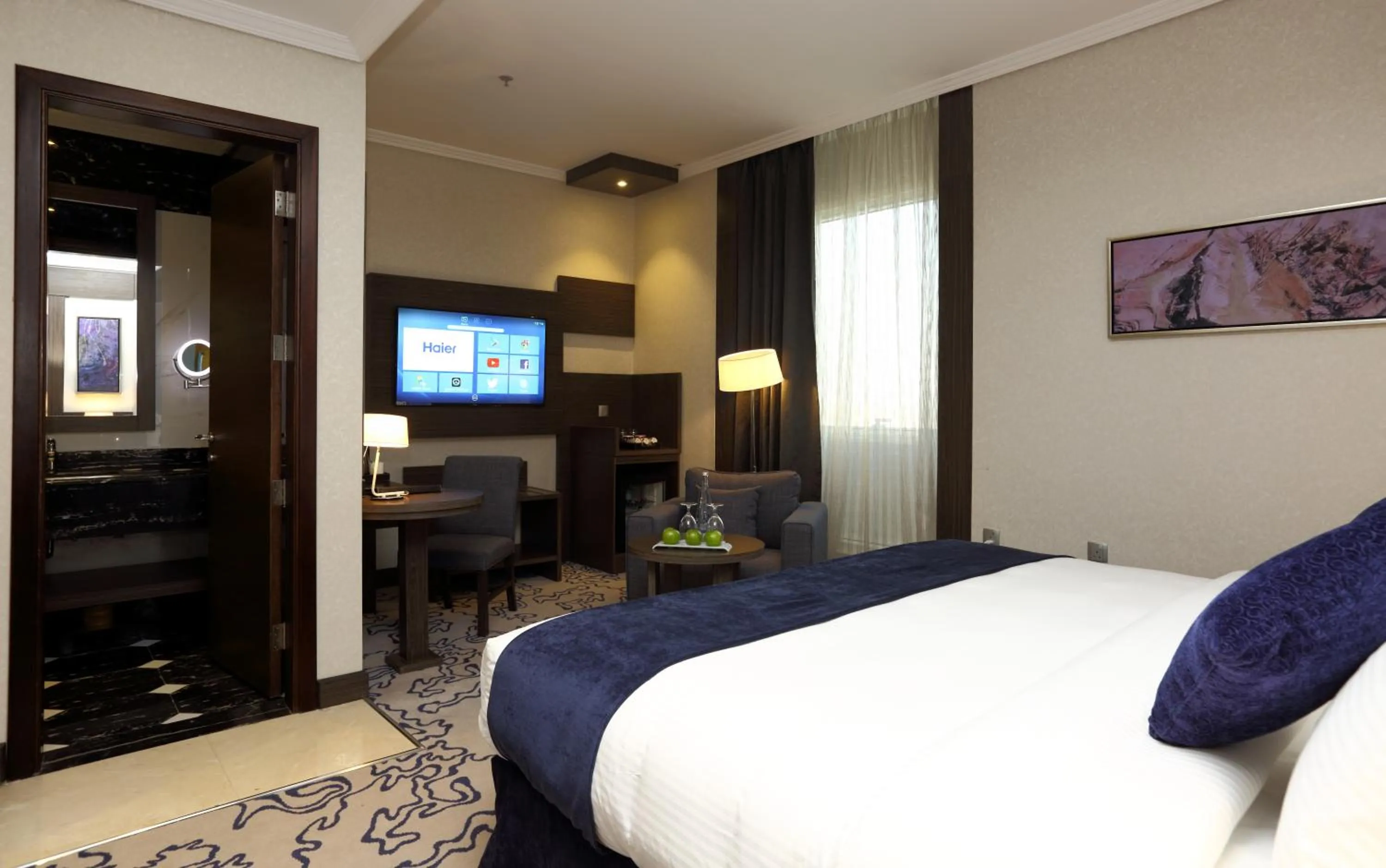 Photo of the whole room, Bed in Swiss Flora Royal Hotel Riyadh