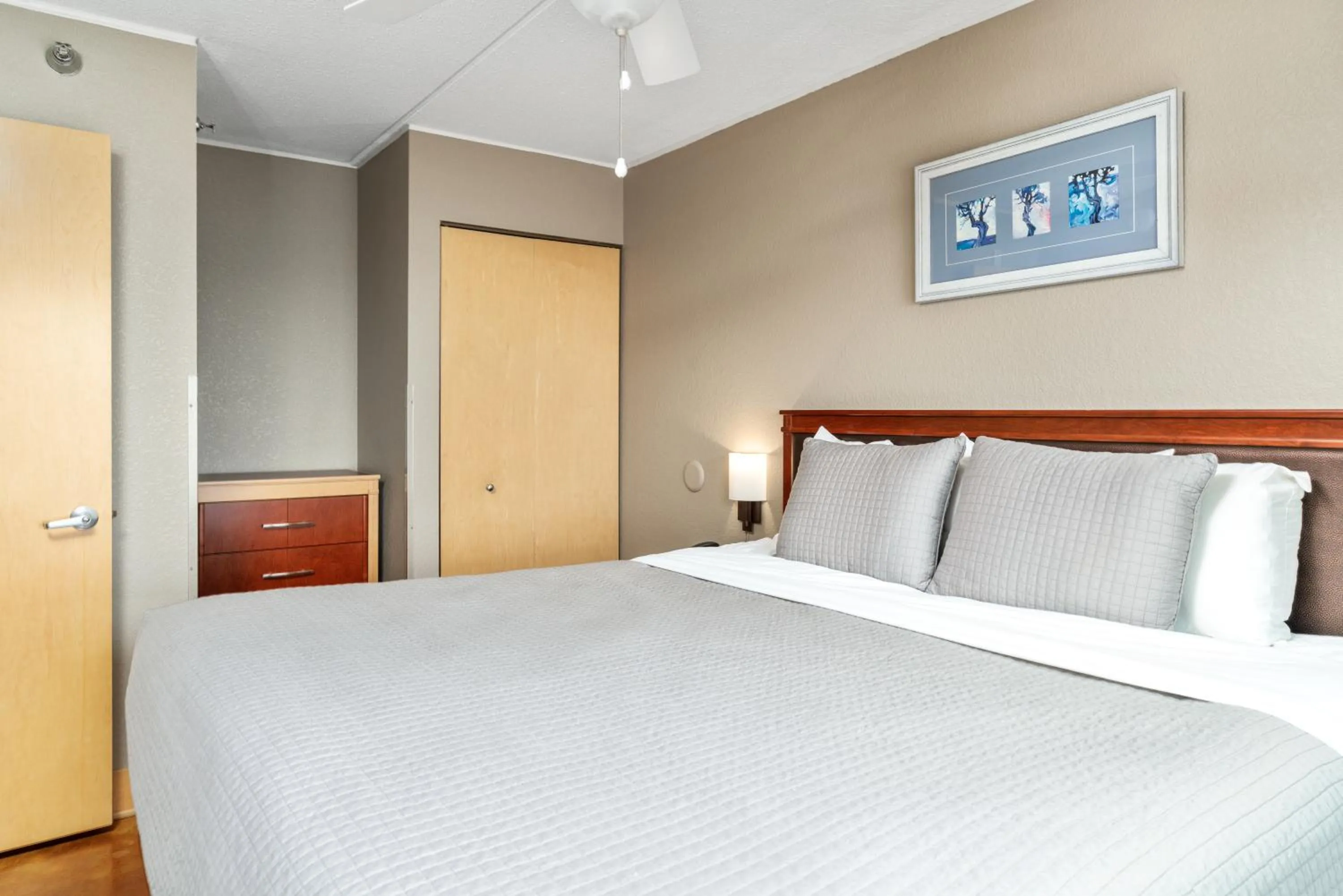 Bed in East Bay Suites