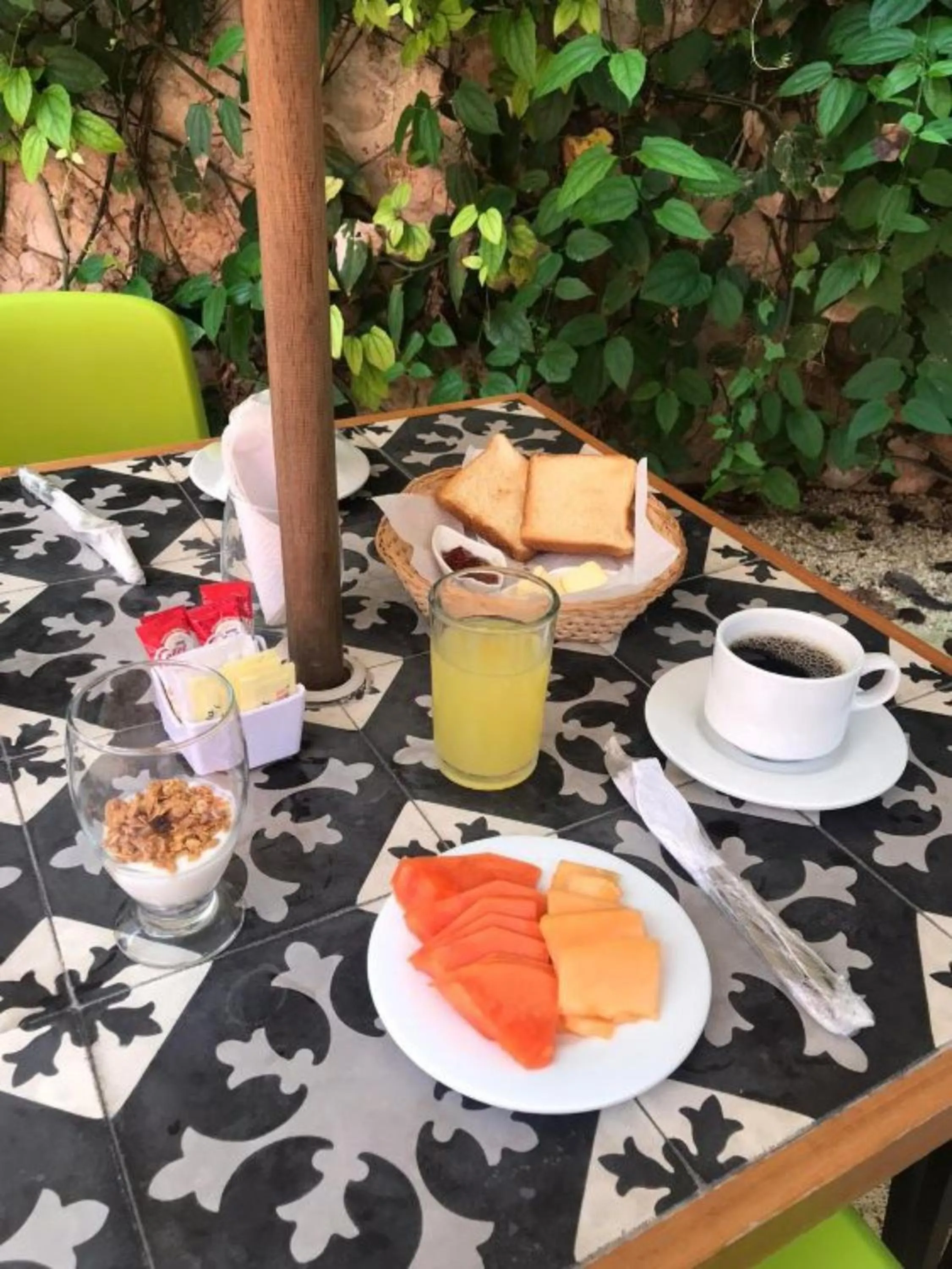 Continental breakfast in Casona 61 Boutique Hotel Mérida