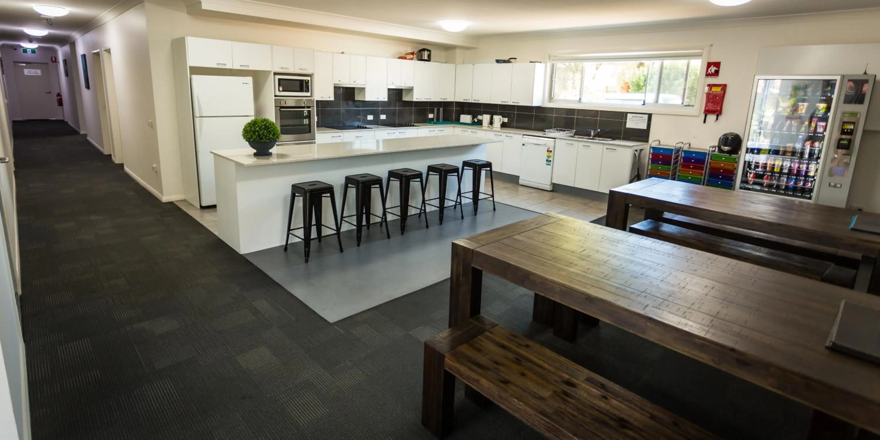 Communal kitchen in Aspire Newcastle