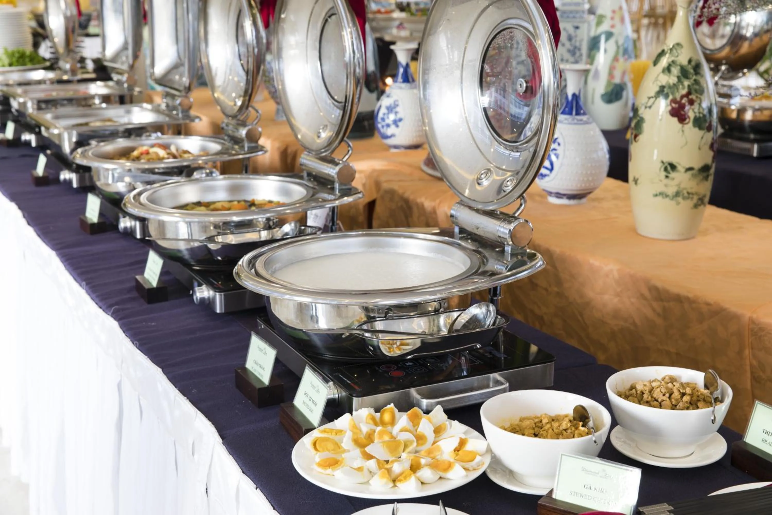 Buffet breakfast in Diamond Bay Condotel Resort Nha Trang