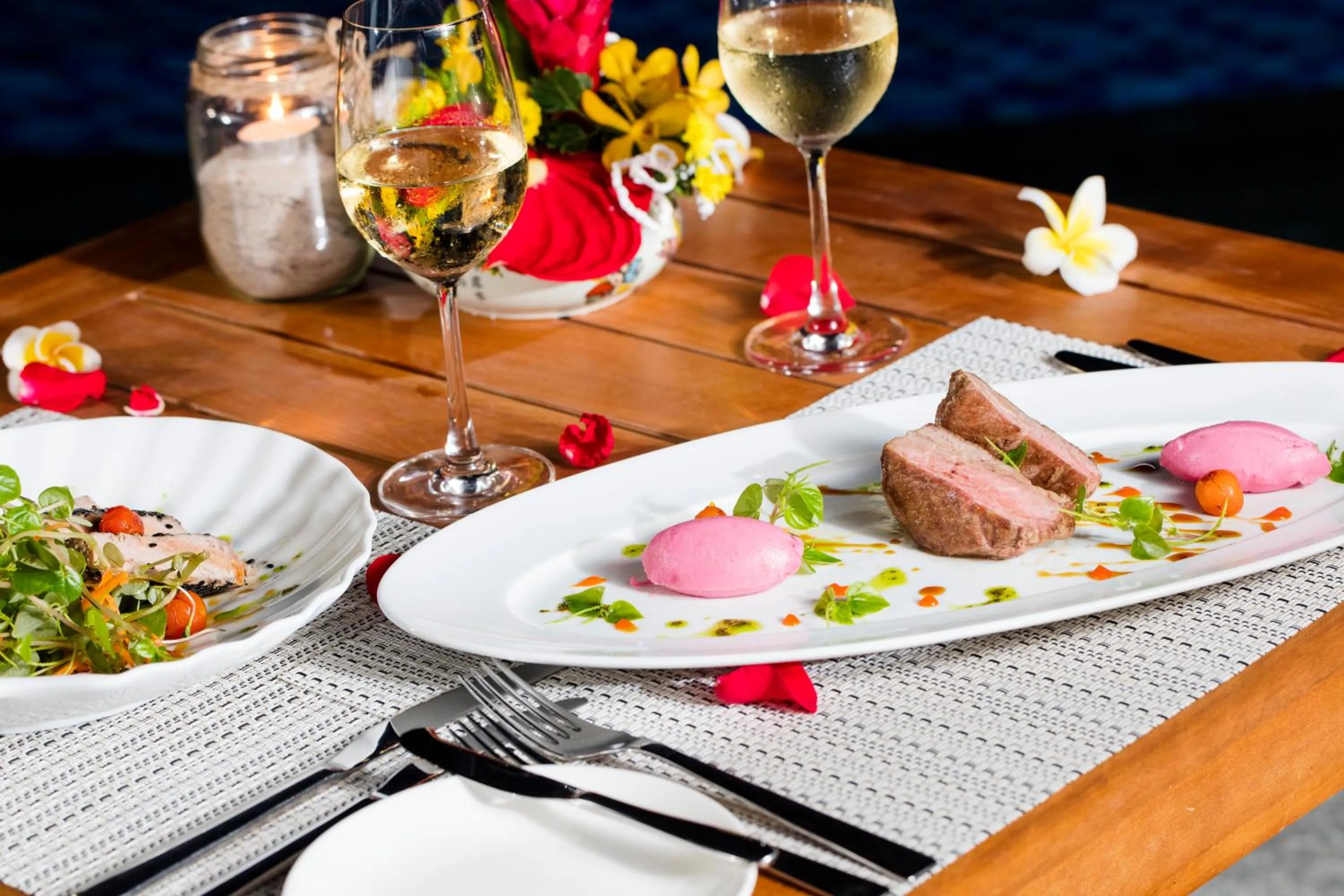 Food close-up in Diamond Bay Condotel Resort Nha Trang