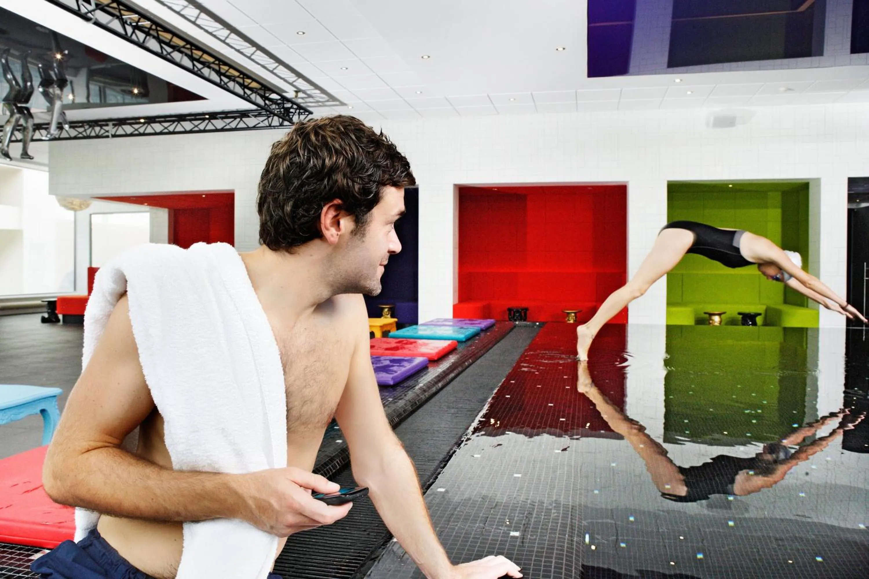 Swimming pool in Crowne Plaza Antwerpen by IHG