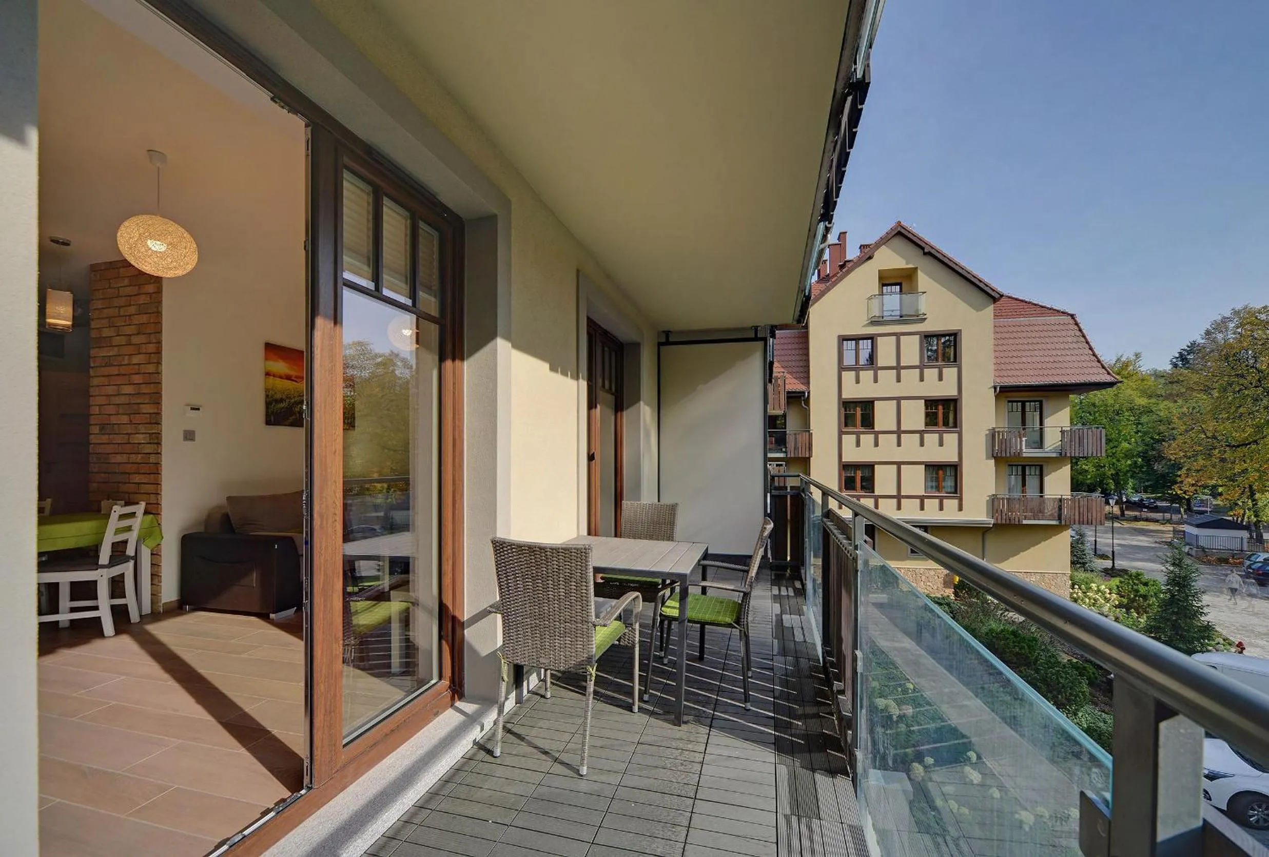 Balcony/Terrace in Apartament Wille Parkowe