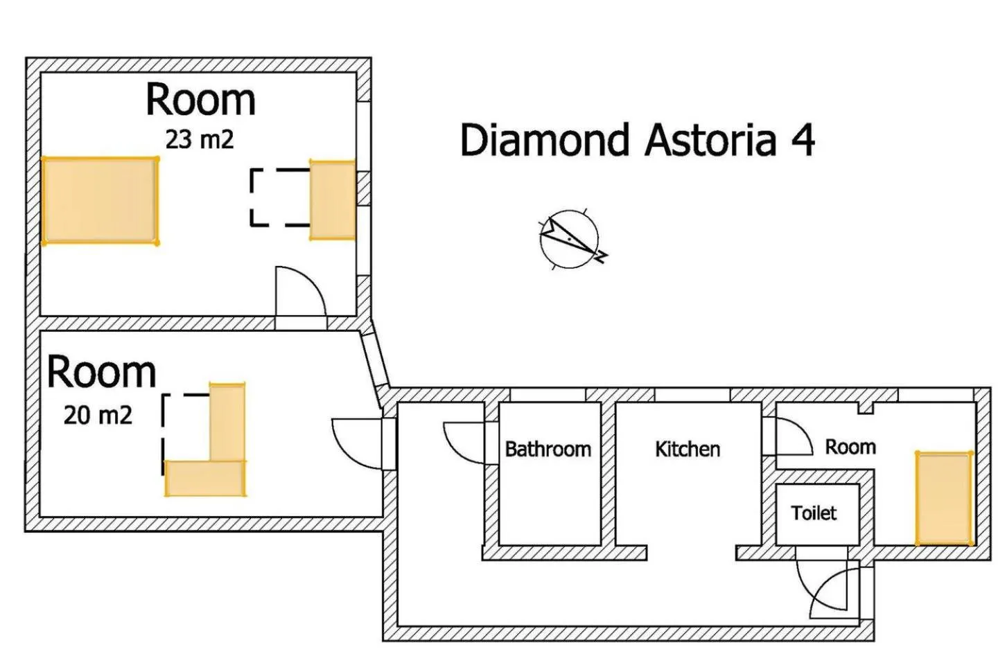 Floor plan in Diamond Astoria Apartments