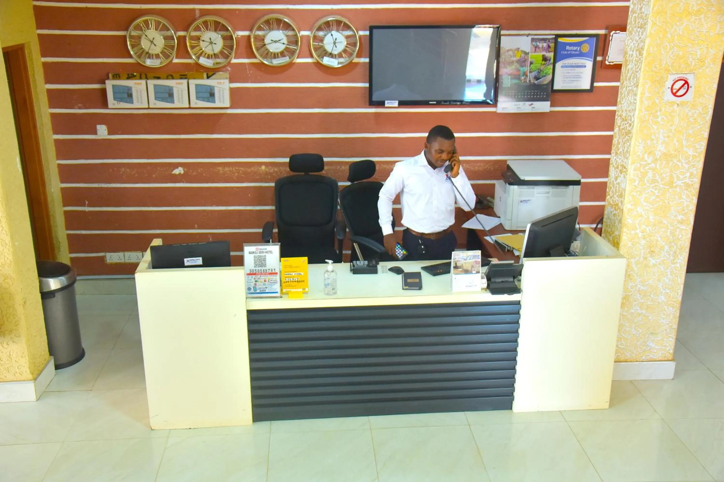 Lobby or reception in Mawuli Hotel