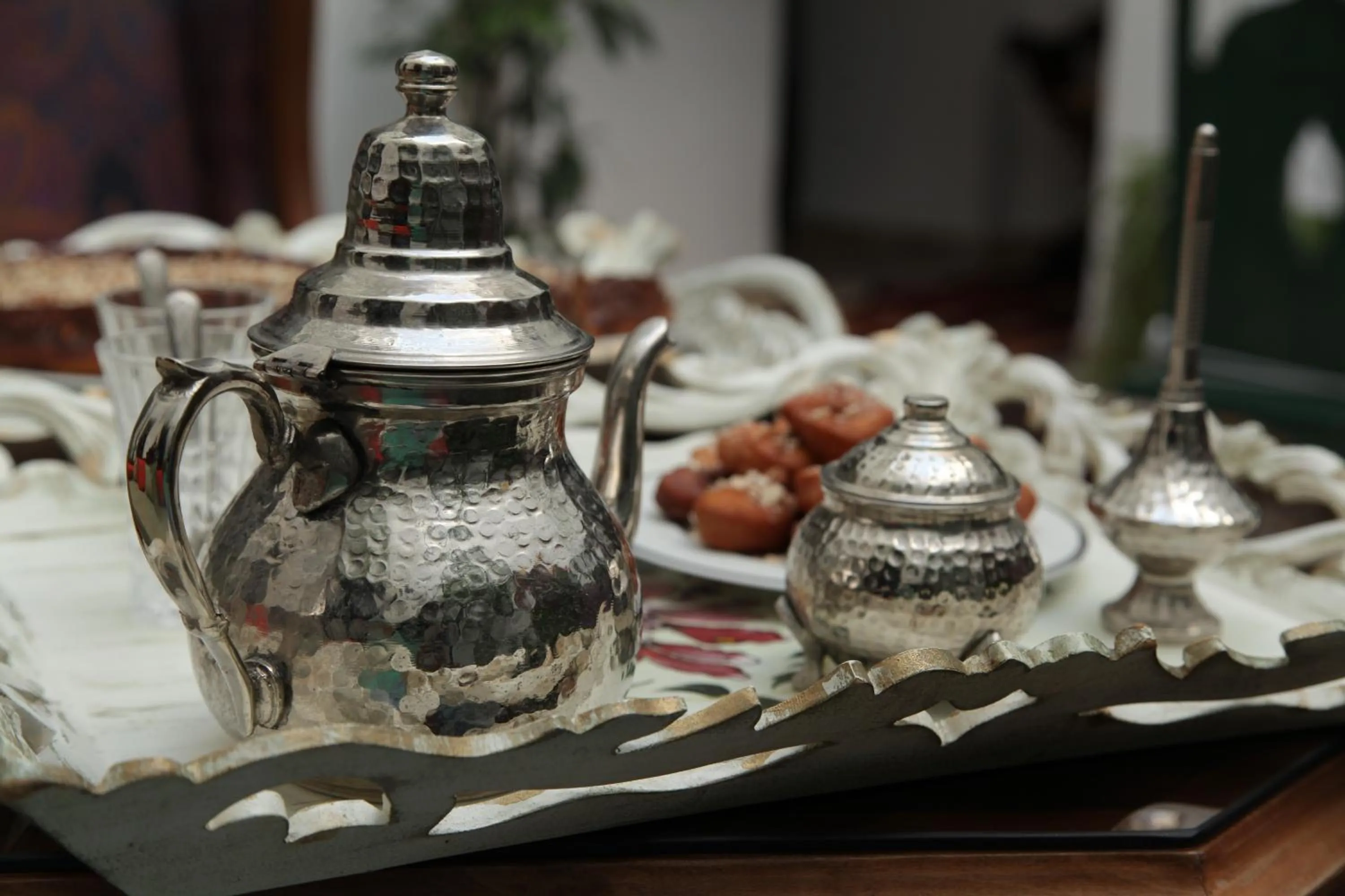 Food in El Patio Courtyard House