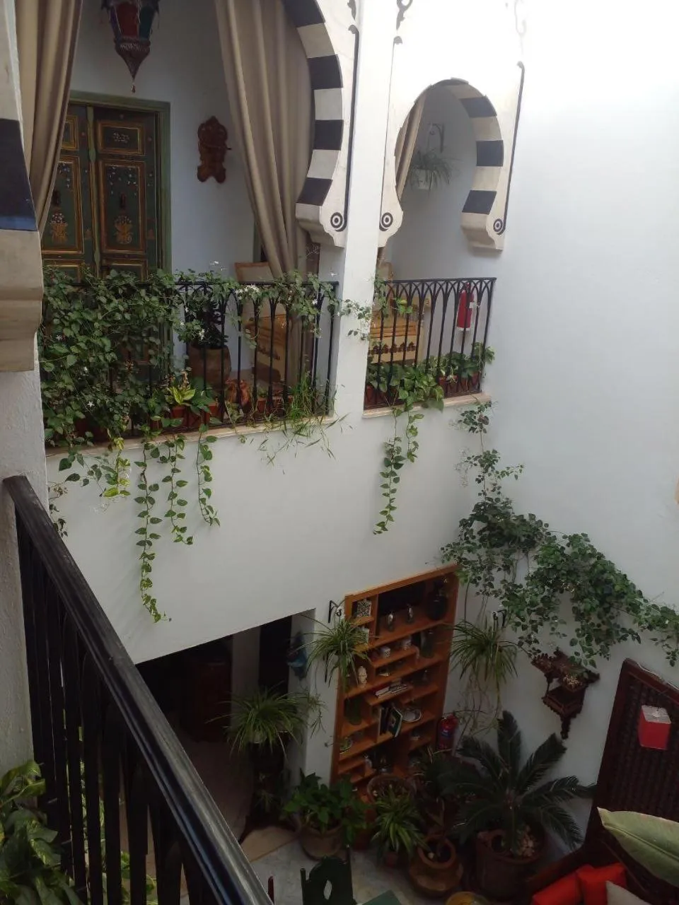 Inner courtyard view in El Patio Courtyard House
