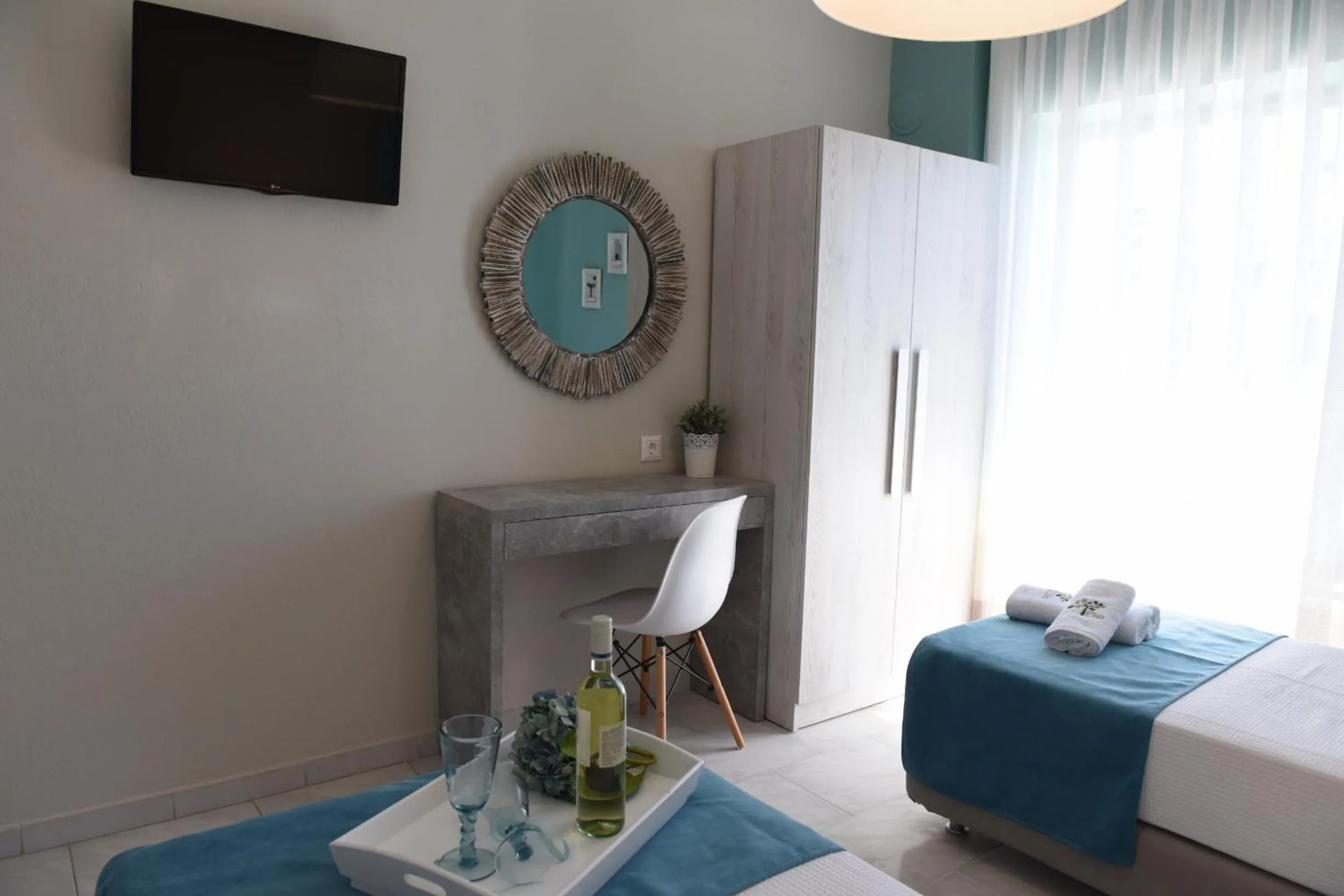 Photo of the whole room, Bed in Dionisos Elia