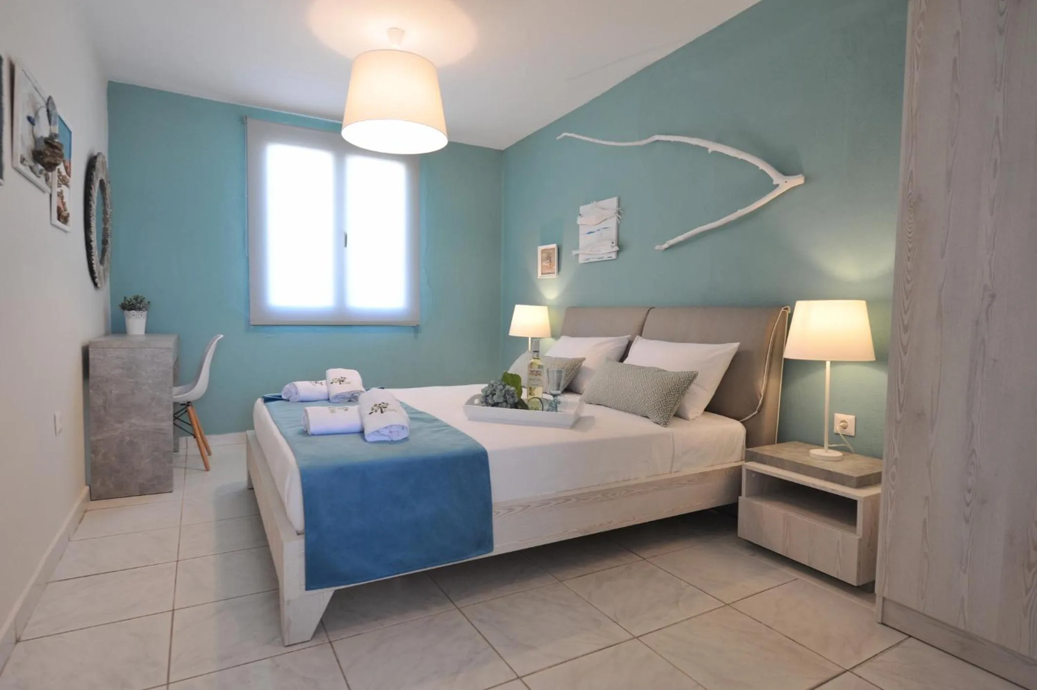 Photo of the whole room, Bed in Dionisos Elia