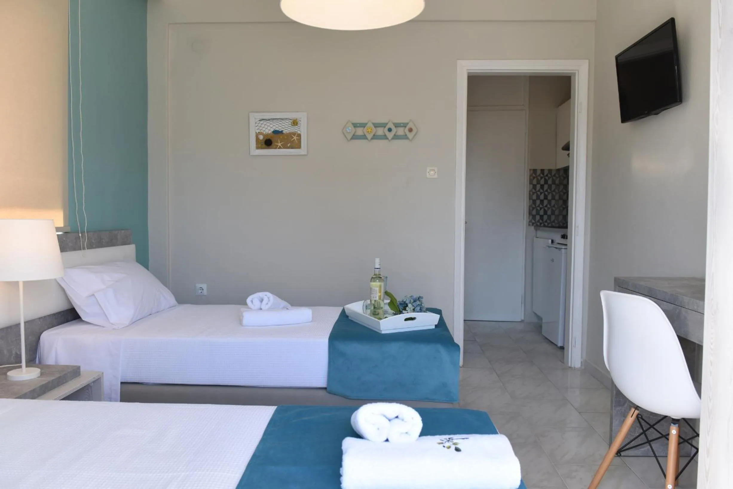 Photo of the whole room, Bed in Dionisos Elia