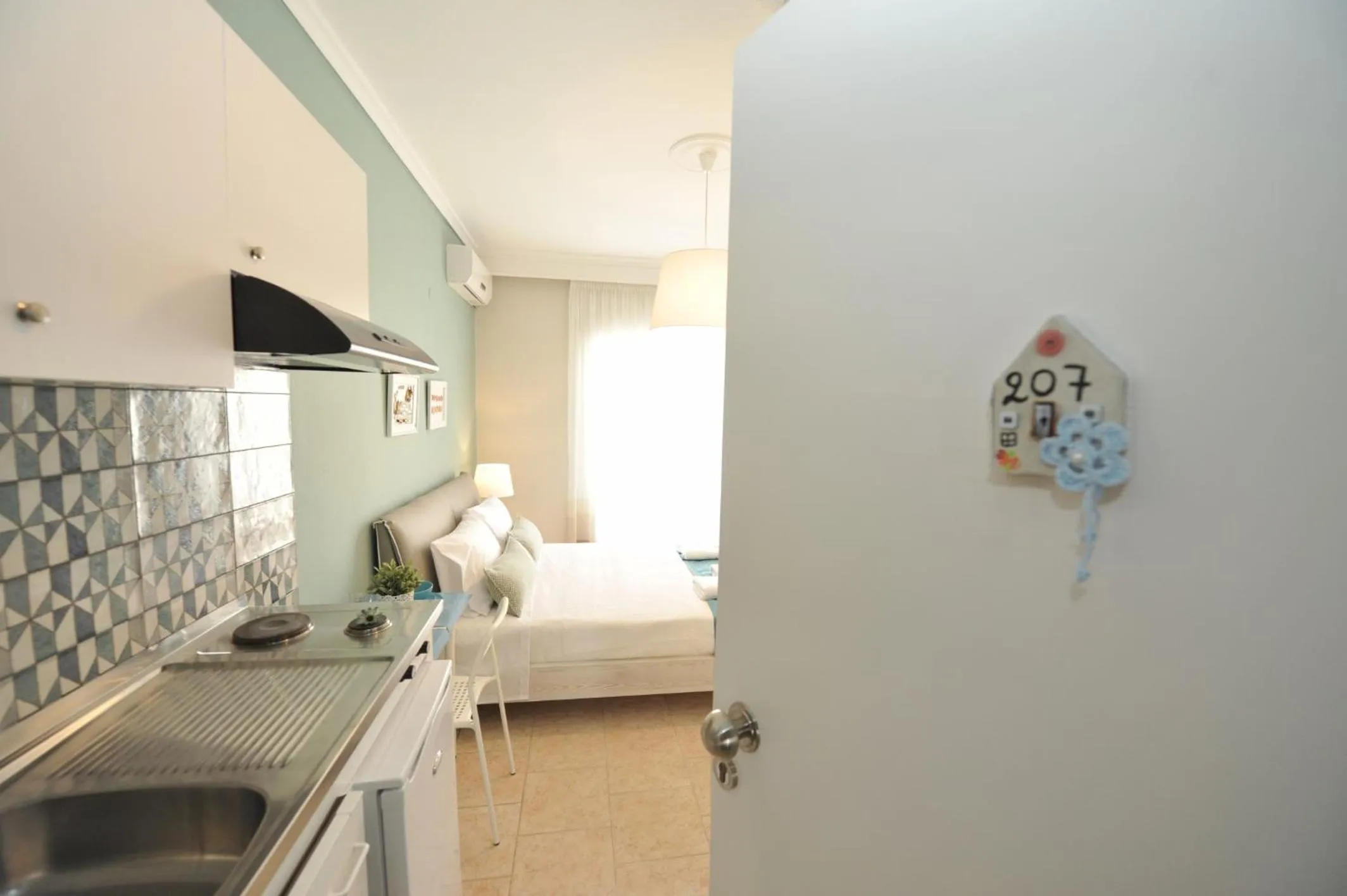 Photo of the whole room, Bed in Dionisos Elia