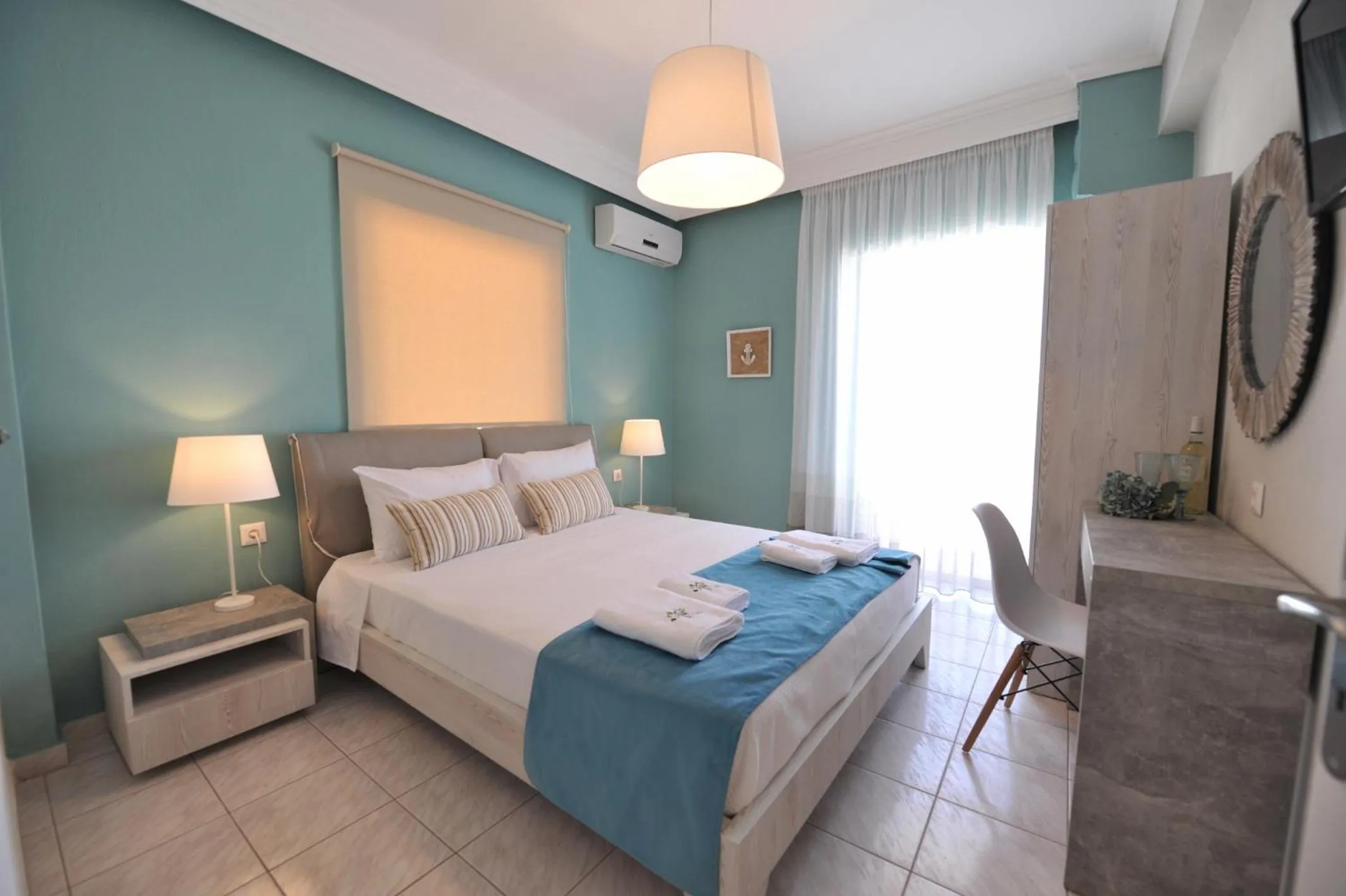 Photo of the whole room, Bed in Dionisos Elia