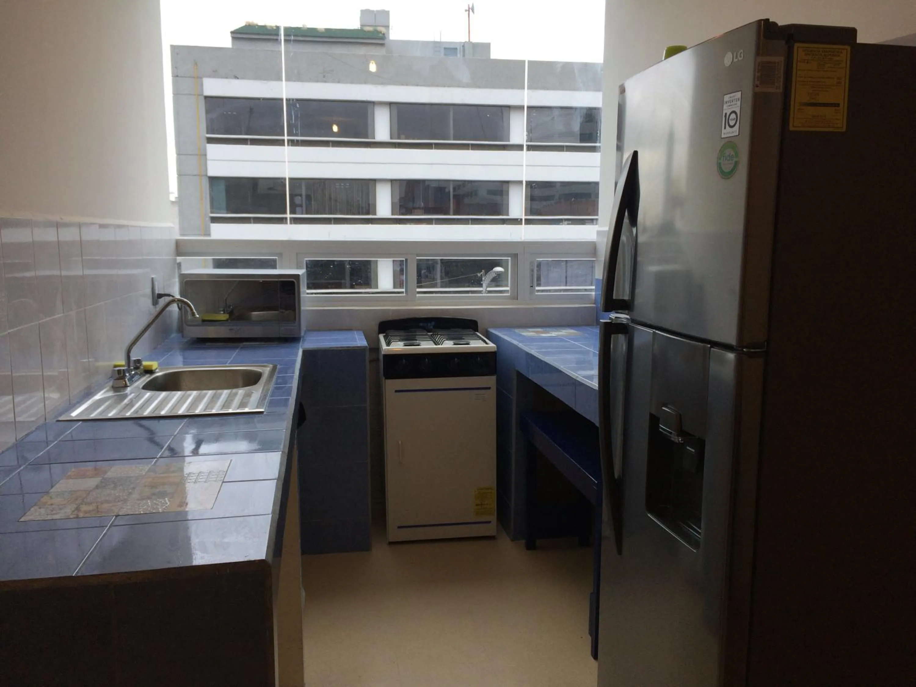 Kitchen or kitchenette in Hostal Ciudad de Mexico