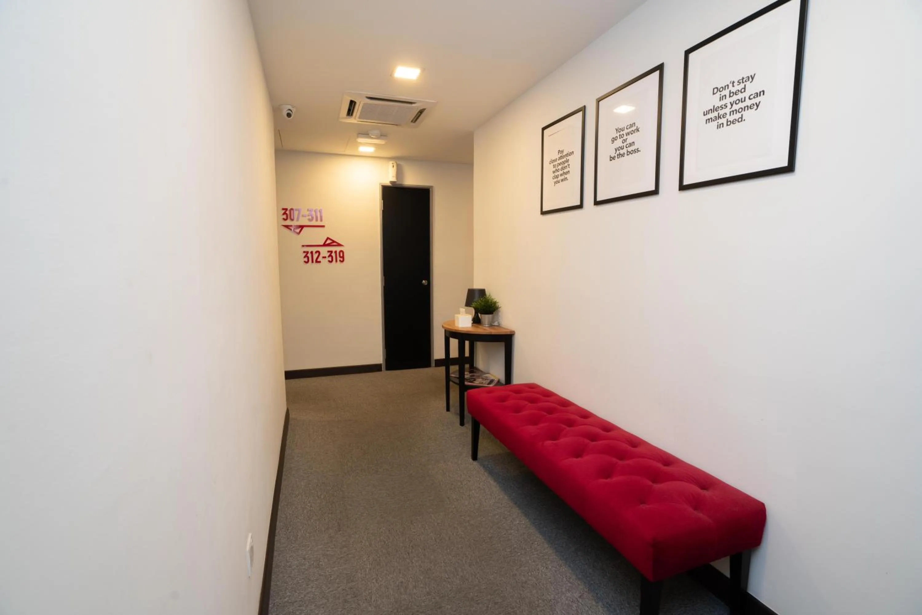 Living room in B Lot Hotel