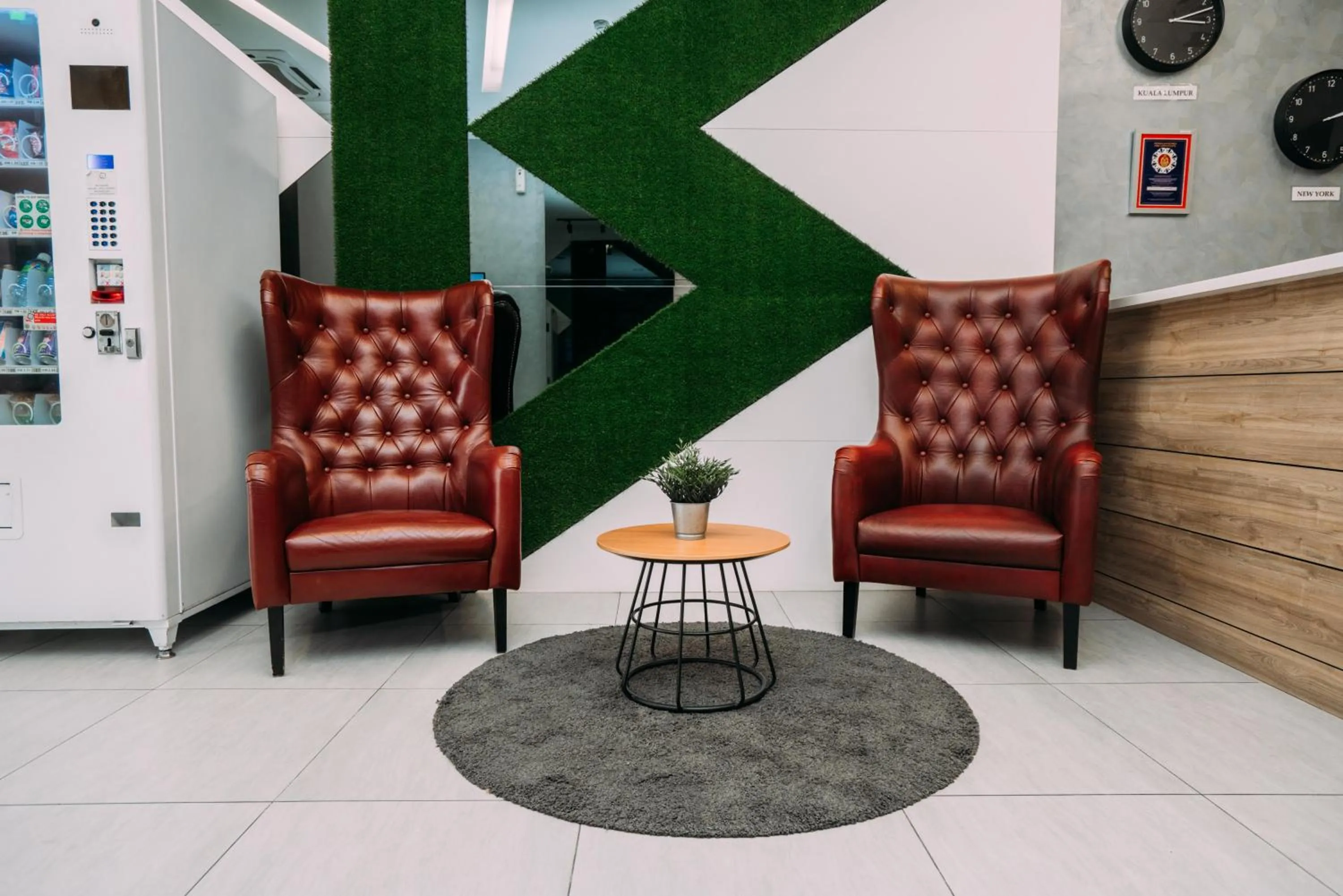 Living room in B Lot Hotel