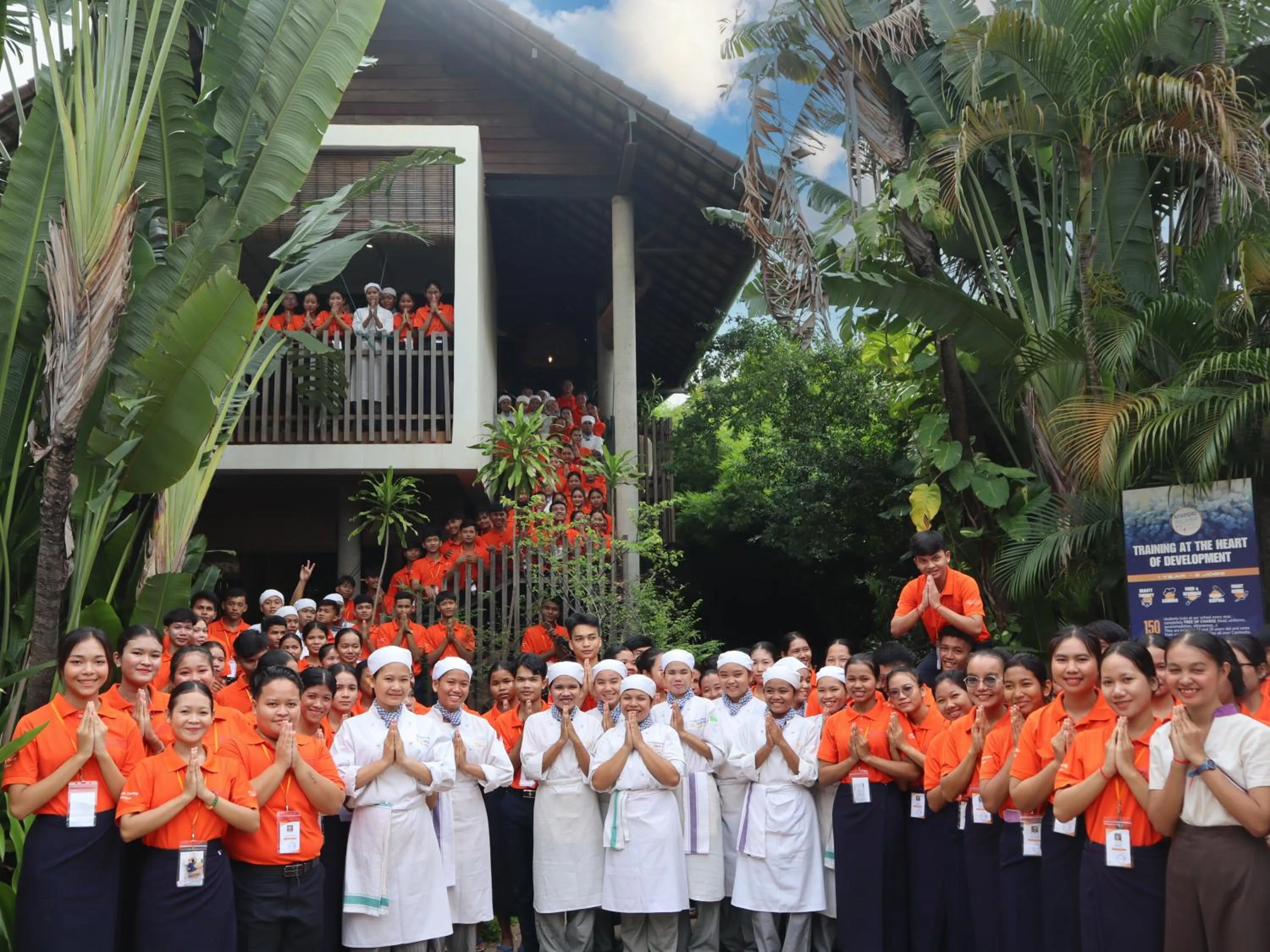 Property building in Sala Baï Hotel & Restaurant School