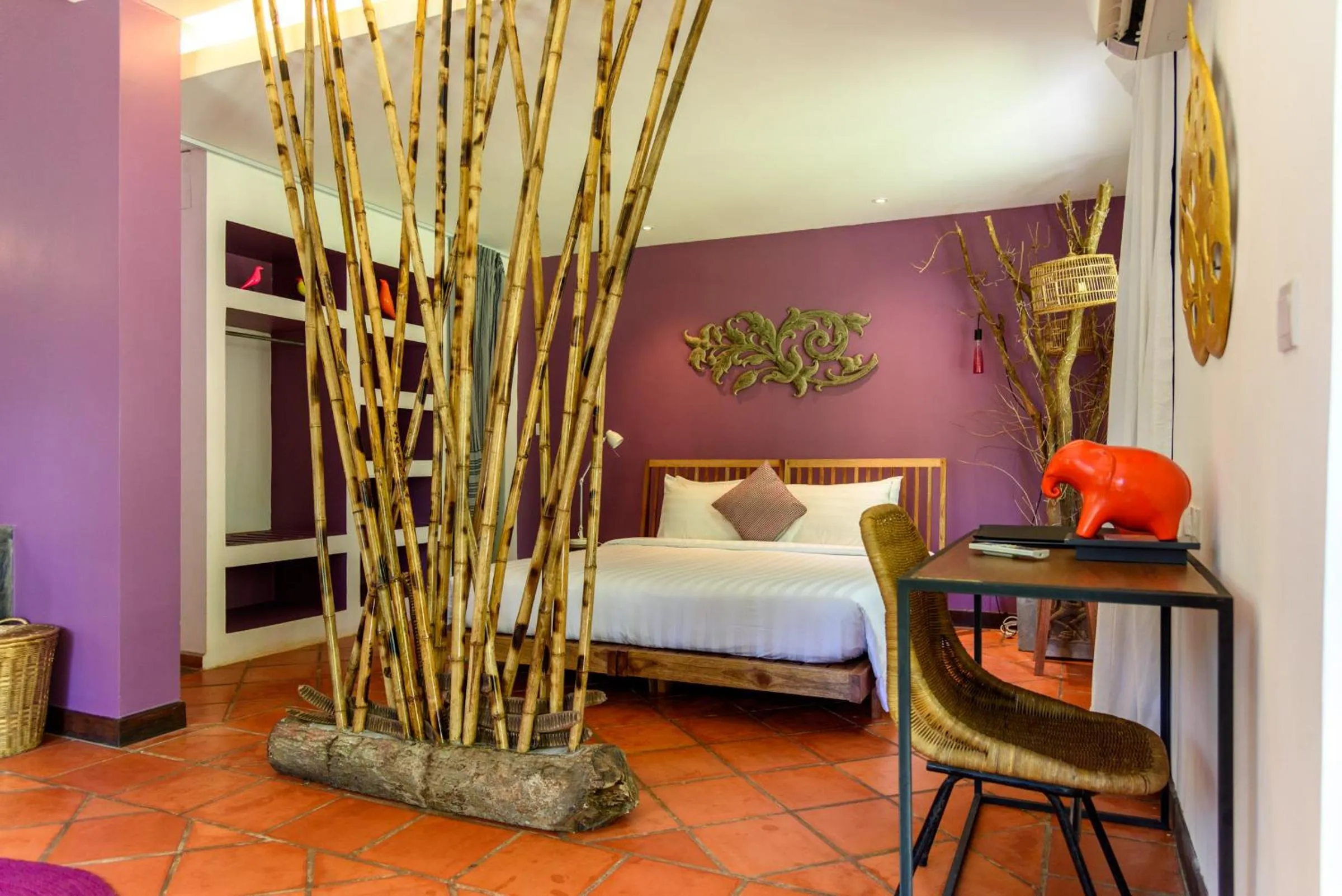 Bedroom, Bed in Sala Baï Hotel & Restaurant School