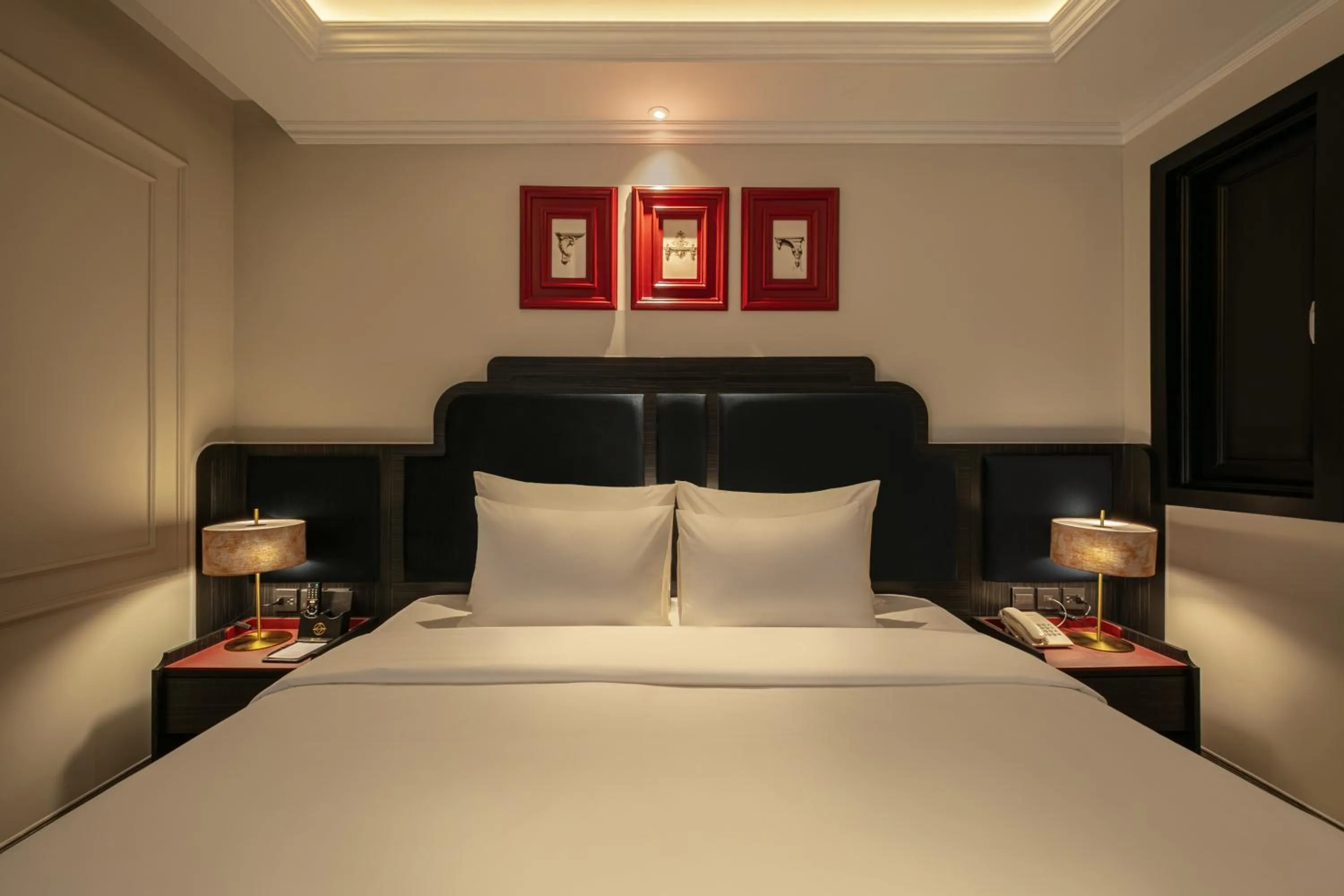 Bed in Champton Hanoi Hotel