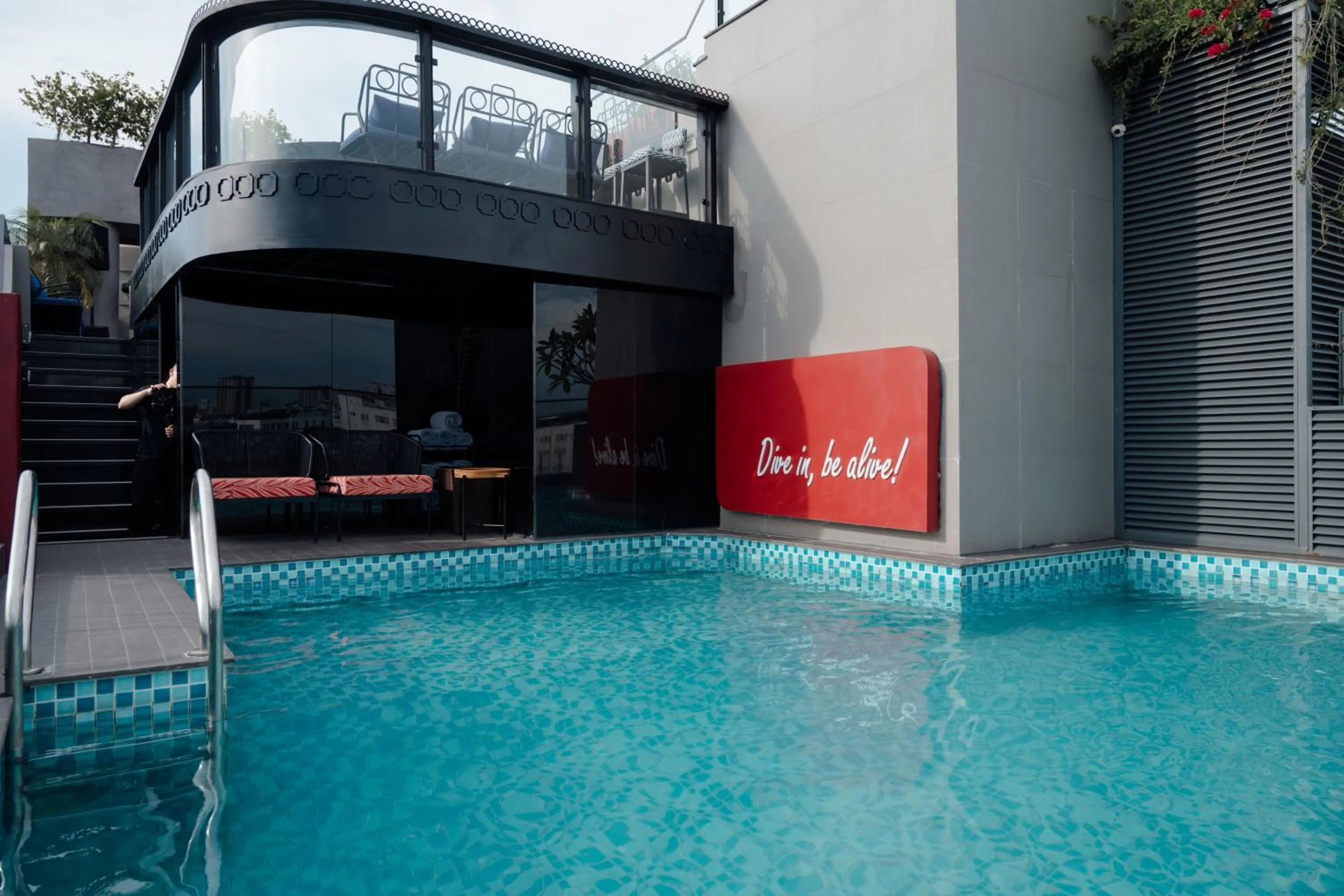 Swimming pool in Champton Hanoi Hotel