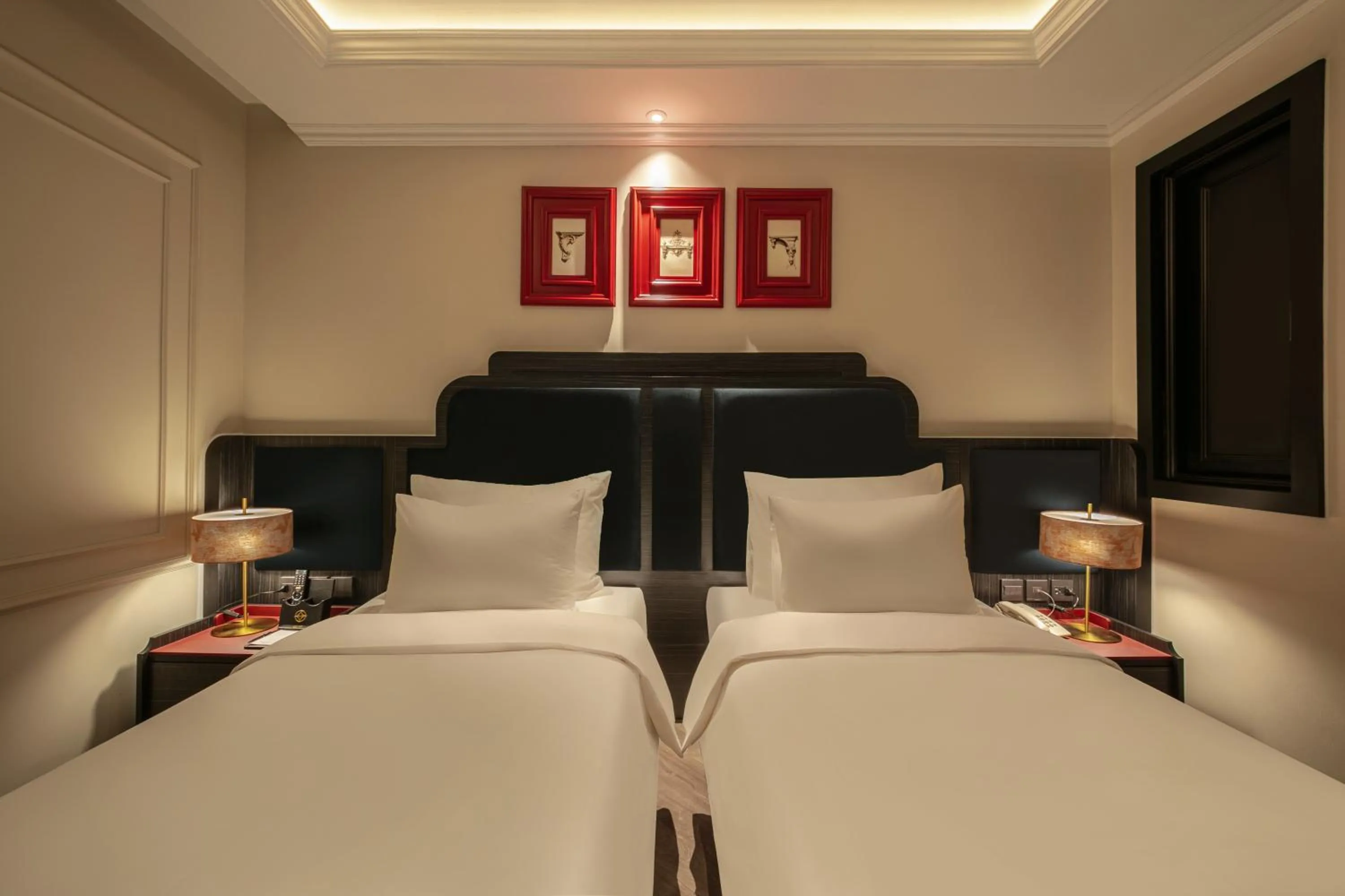 Photo of the whole room, Bed in Champton Hanoi Hotel