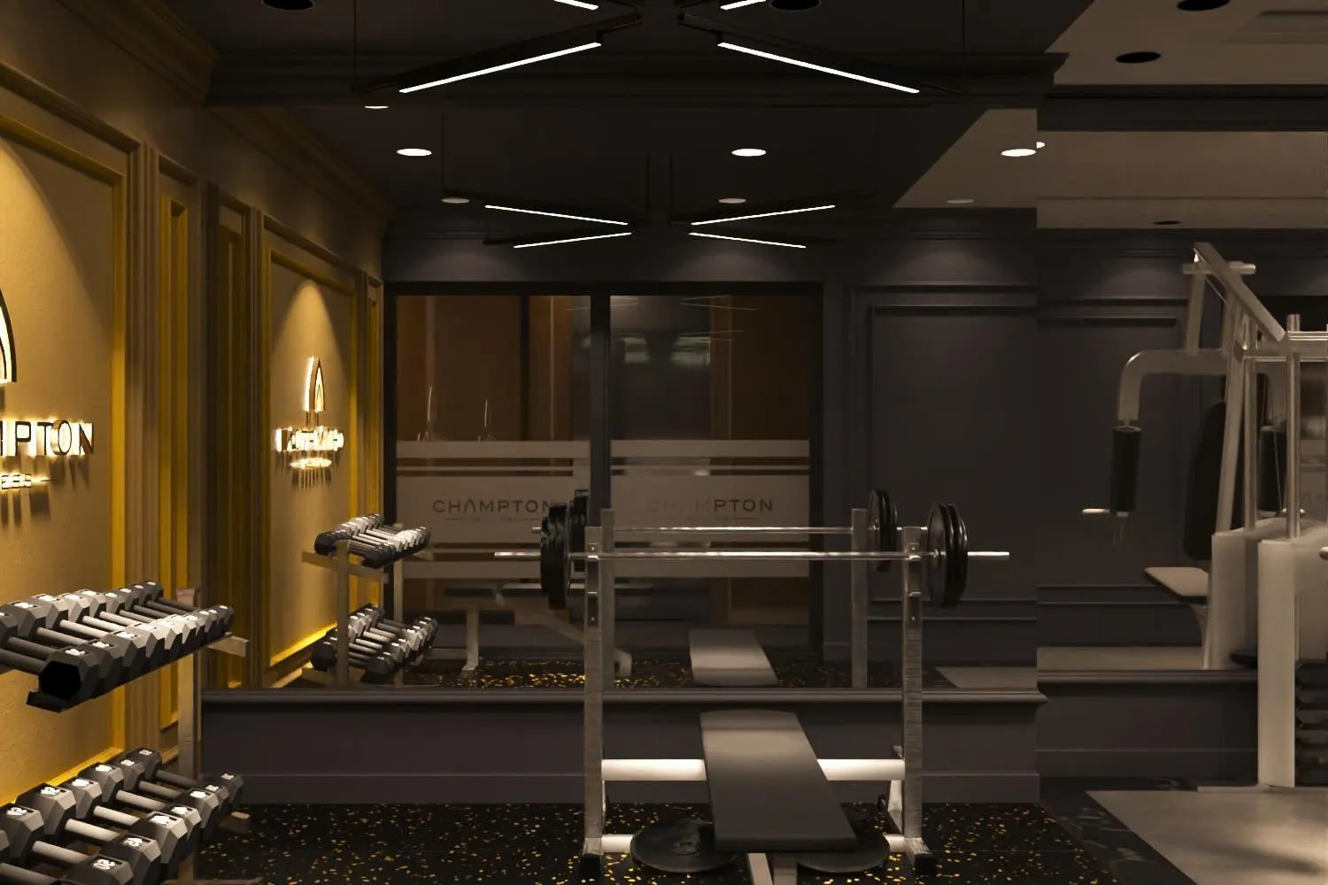 Fitness centre/facilities in Champton Hanoi Hotel