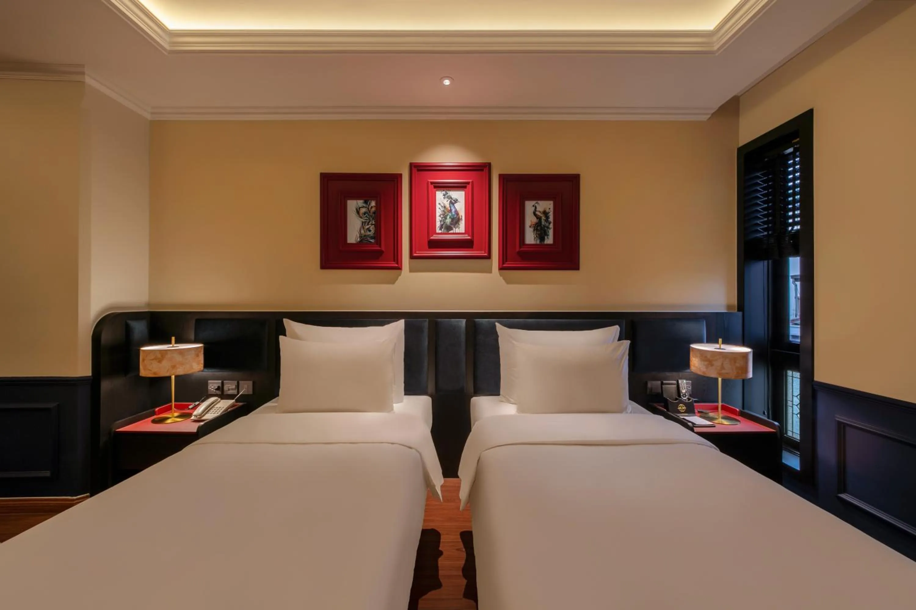 Bed in Champton Hanoi Hotel