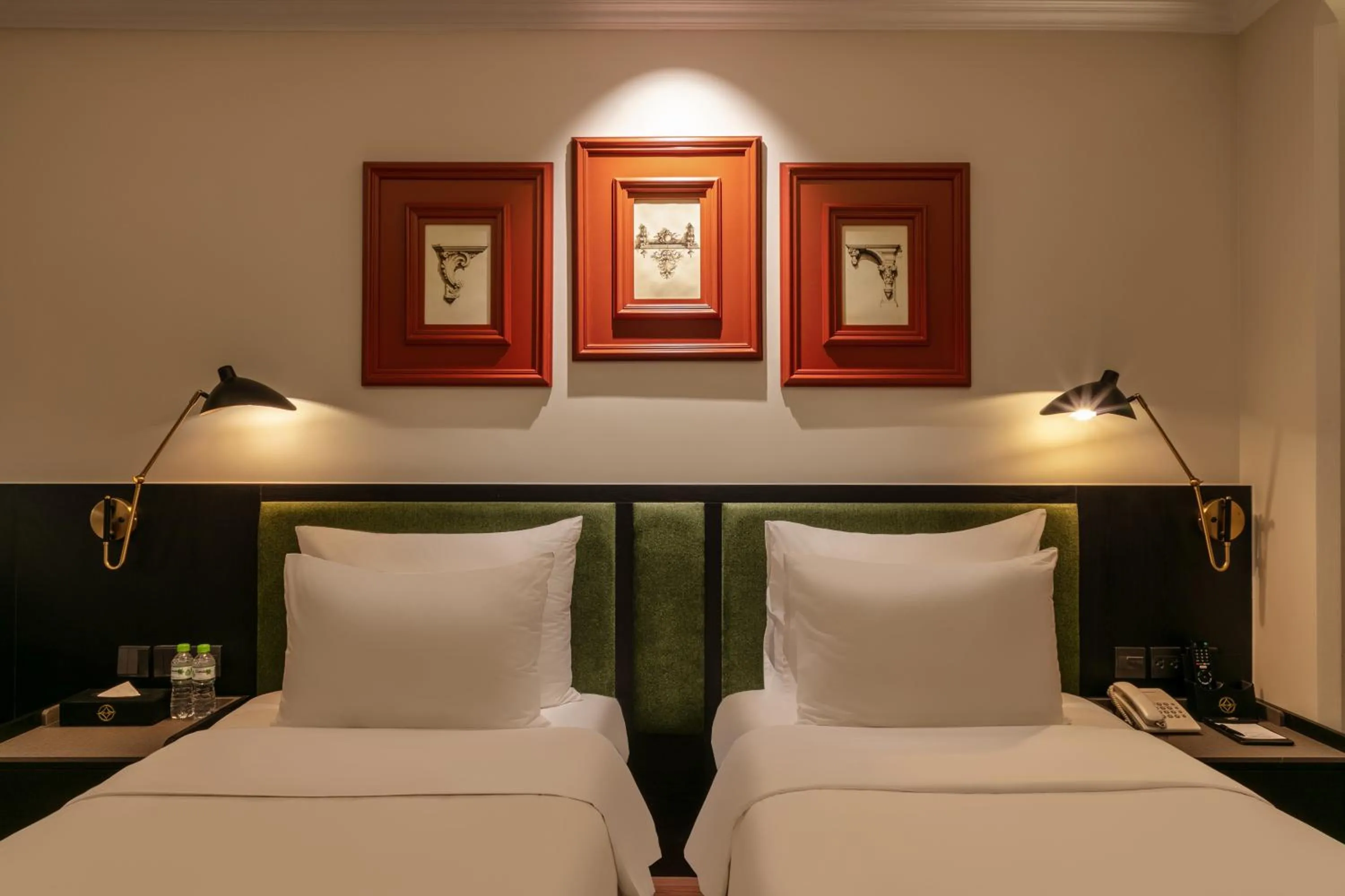 Bed in Champton Hanoi Hotel