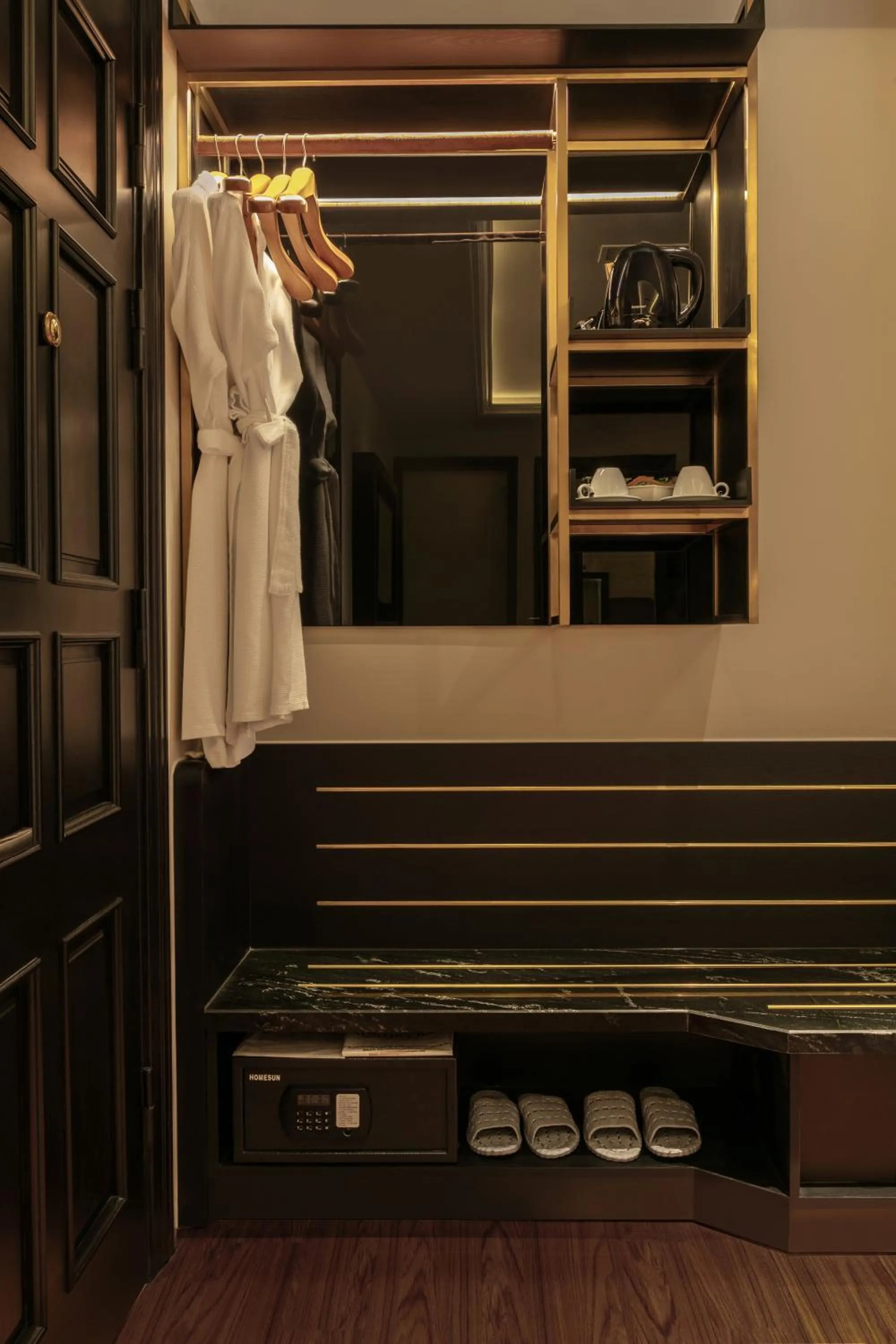 wardrobe in Champton Hanoi Hotel