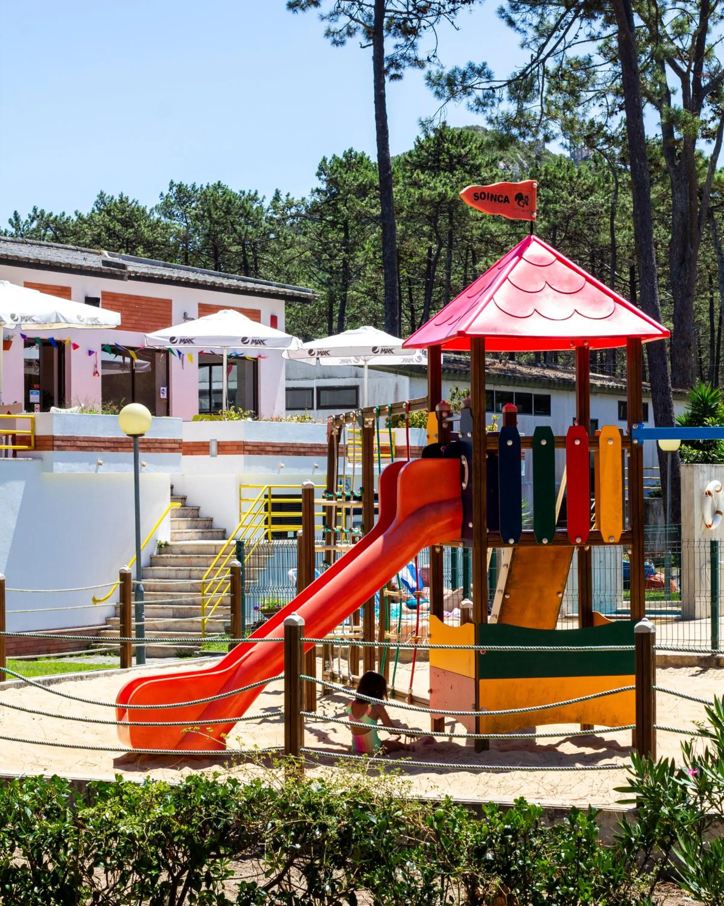 Children play ground in Parque de Campismo Orbitur Valado