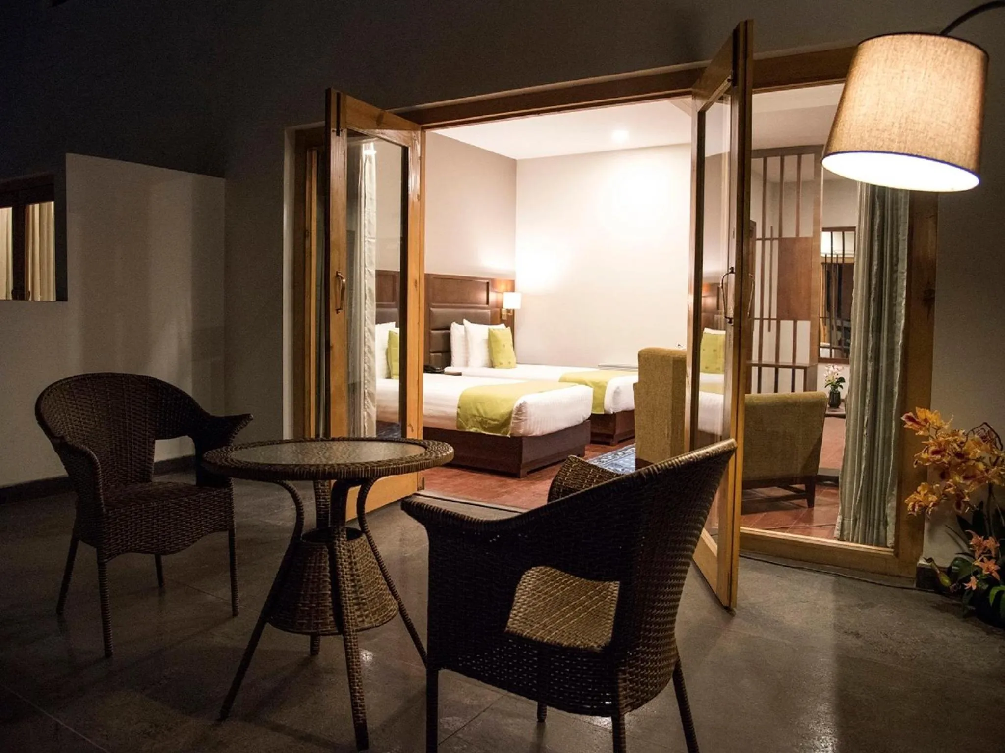 Patio, Bed in CityHotel, Thimphu