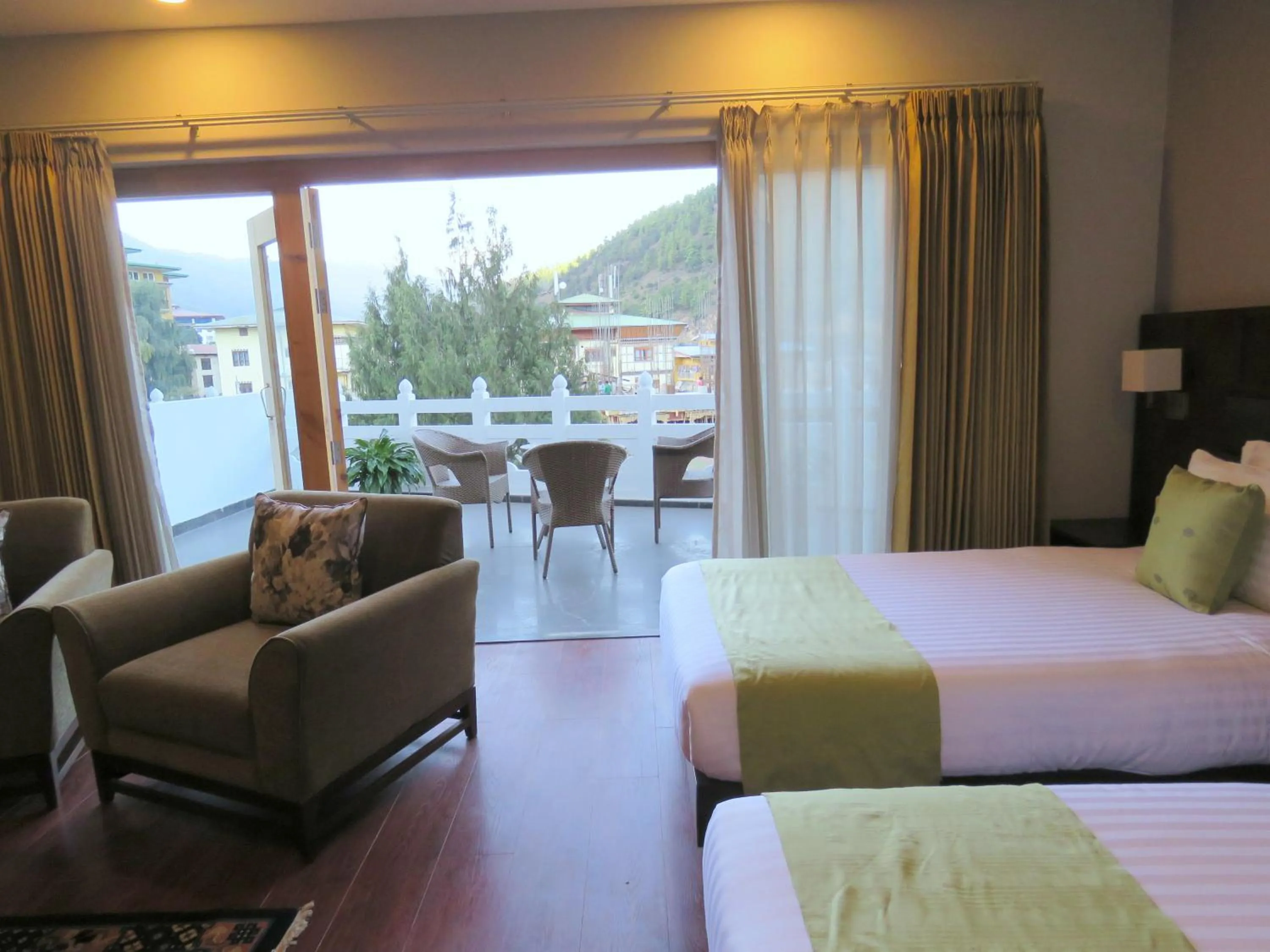 View (from property/room), Bed in CityHotel, Thimphu