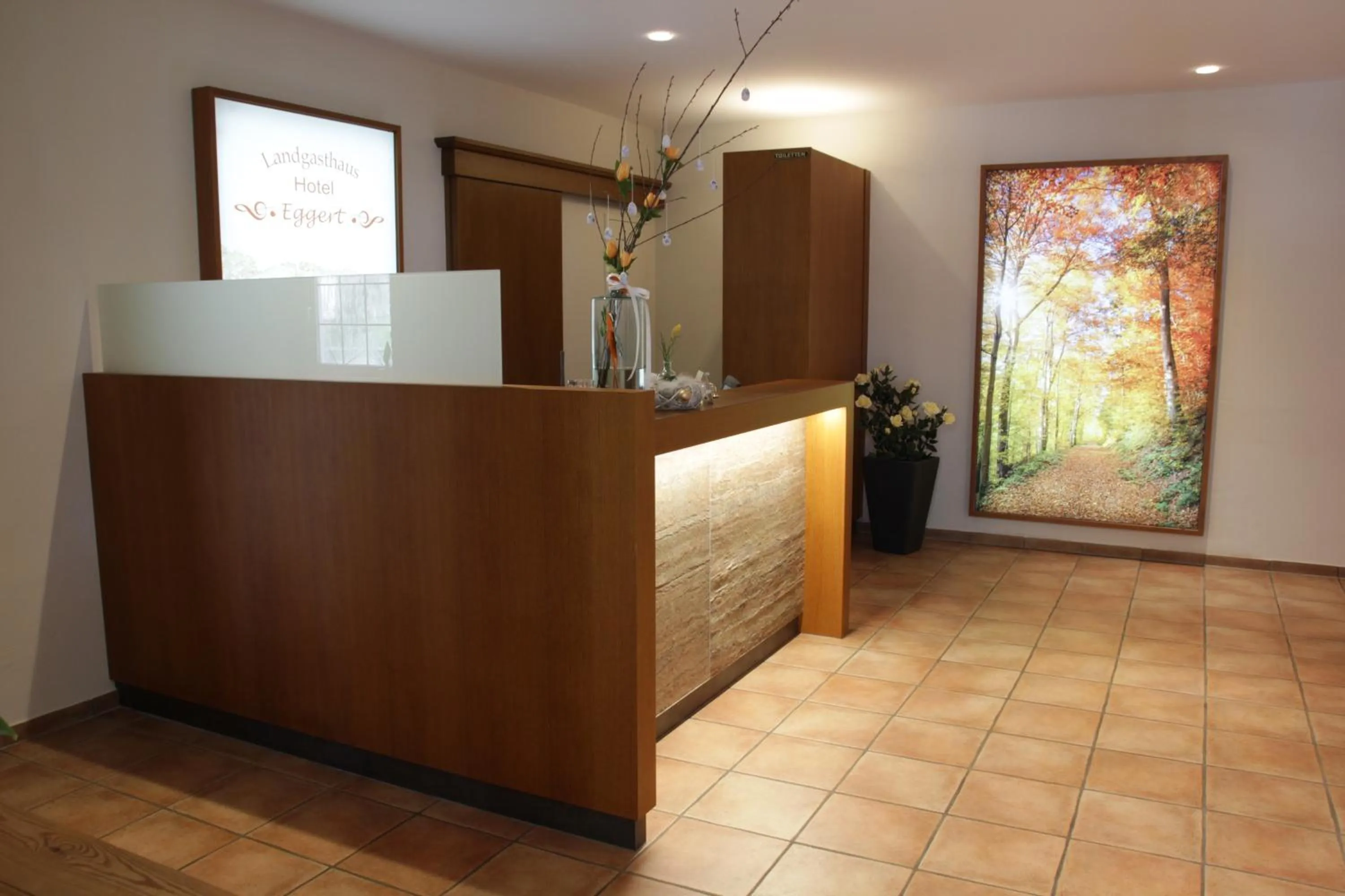 Lobby or reception in Landgasthaus Hotel Eggert