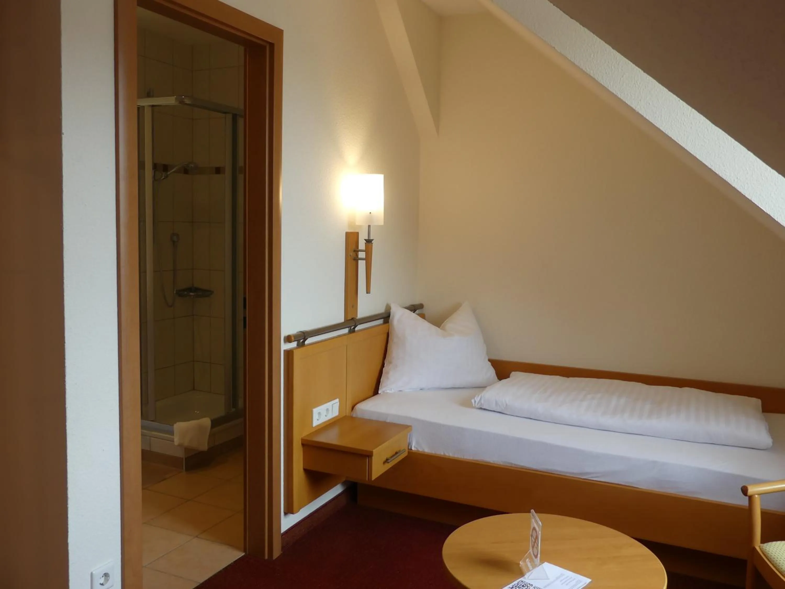 Bed in Landgasthaus Hotel Eggert