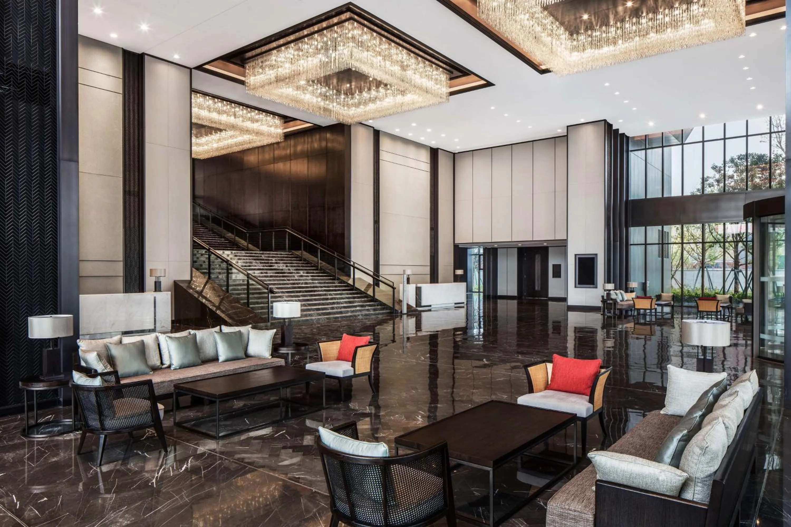 Lobby or reception in Hilton Ningbo Dongqian Lake