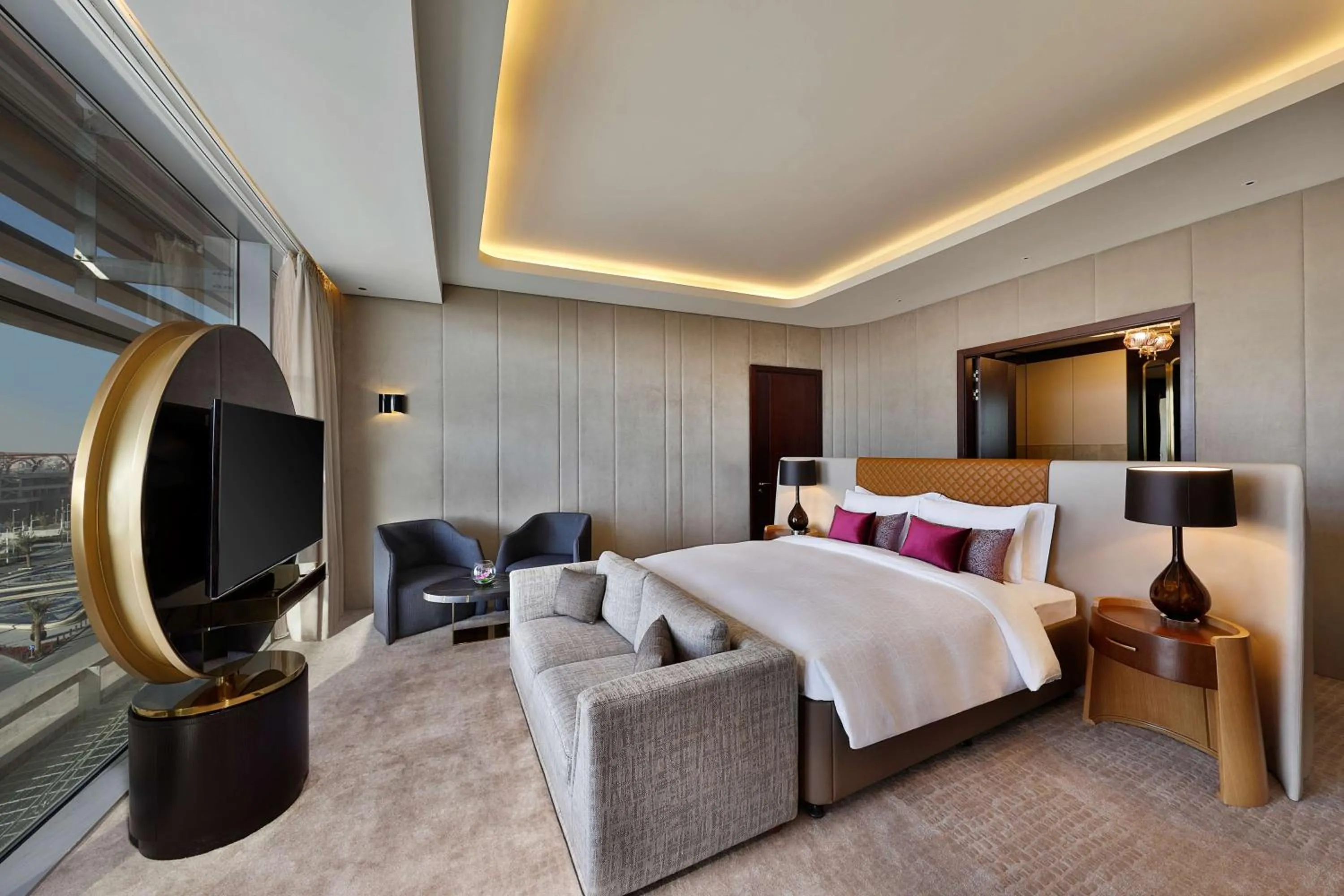 Bed in AlRayyan Hotel Doha, Curio Collection by Hilton
