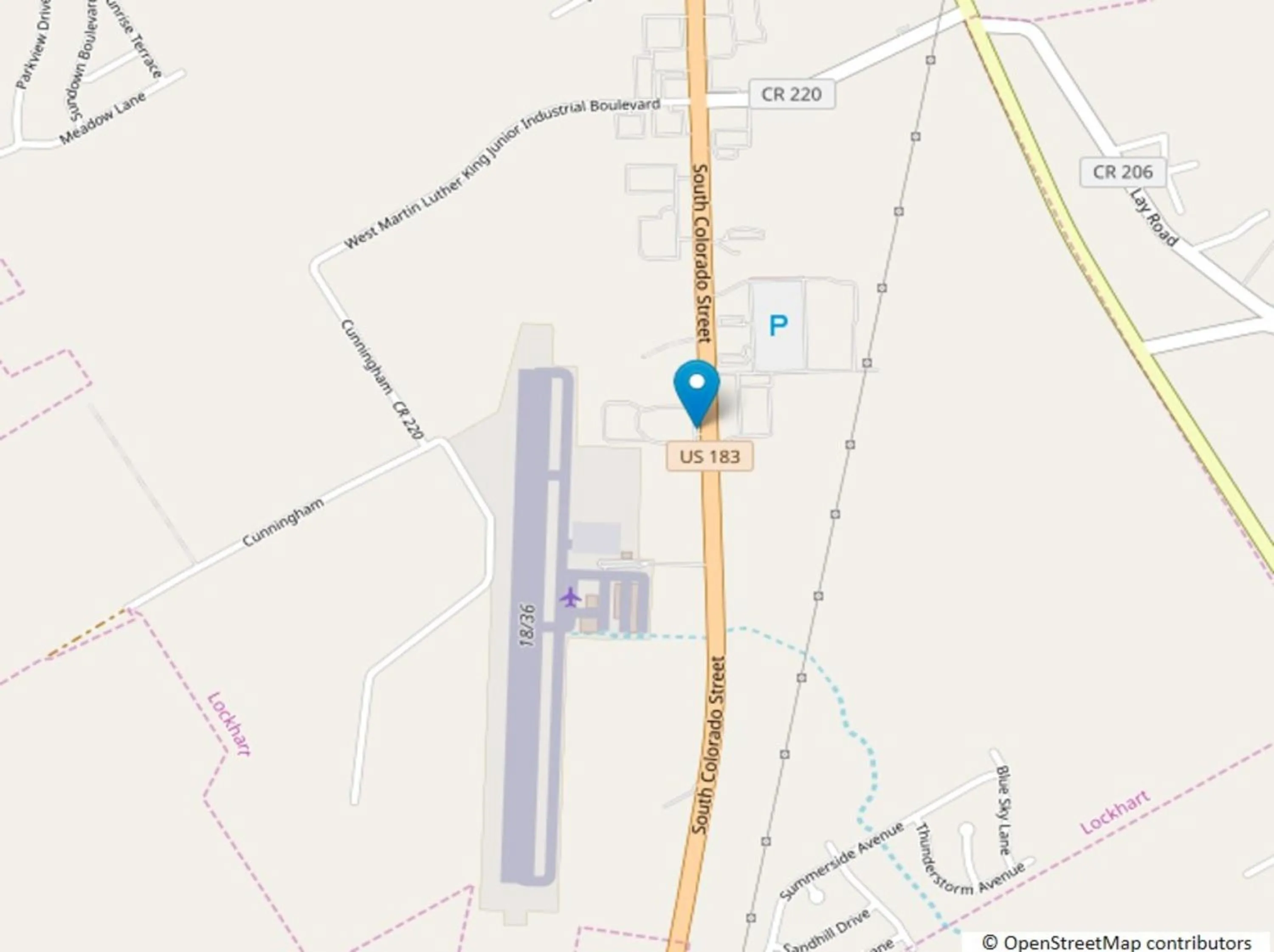 Bird's eye view in Americas Best Value Inn Lockhart TX