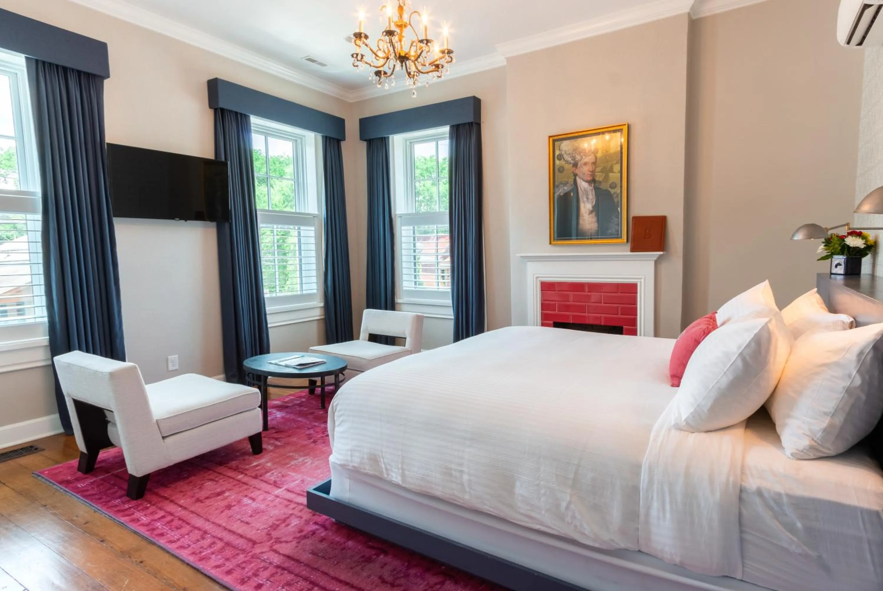 Bed in The Germantown Inn