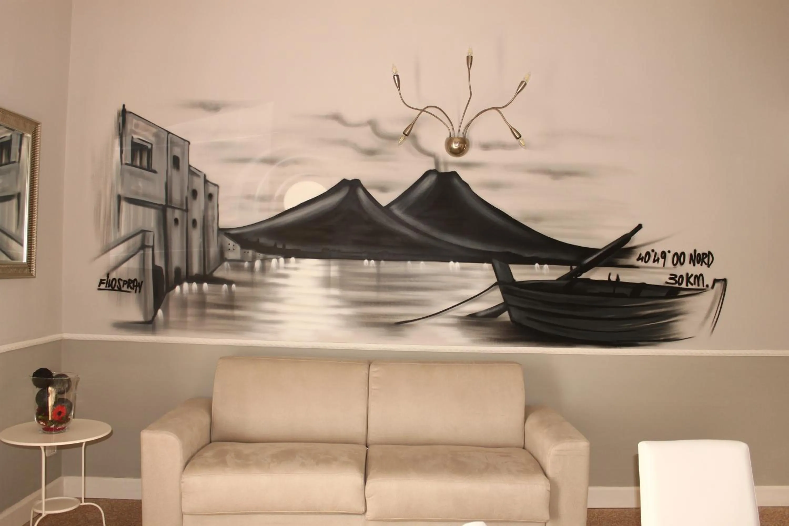 Living room in B&B La Torretta Chiaia