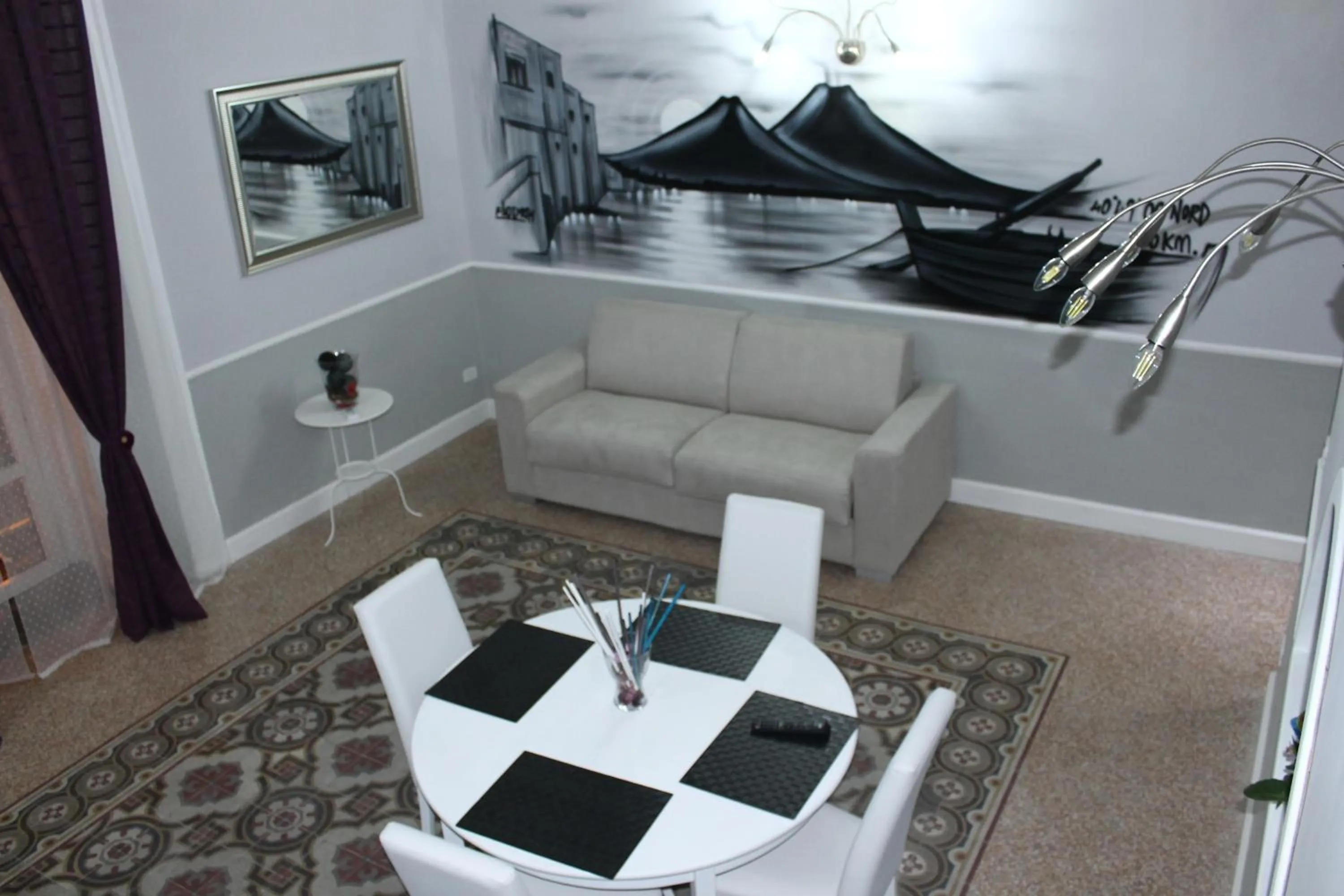 Living room in B&B La Torretta Chiaia