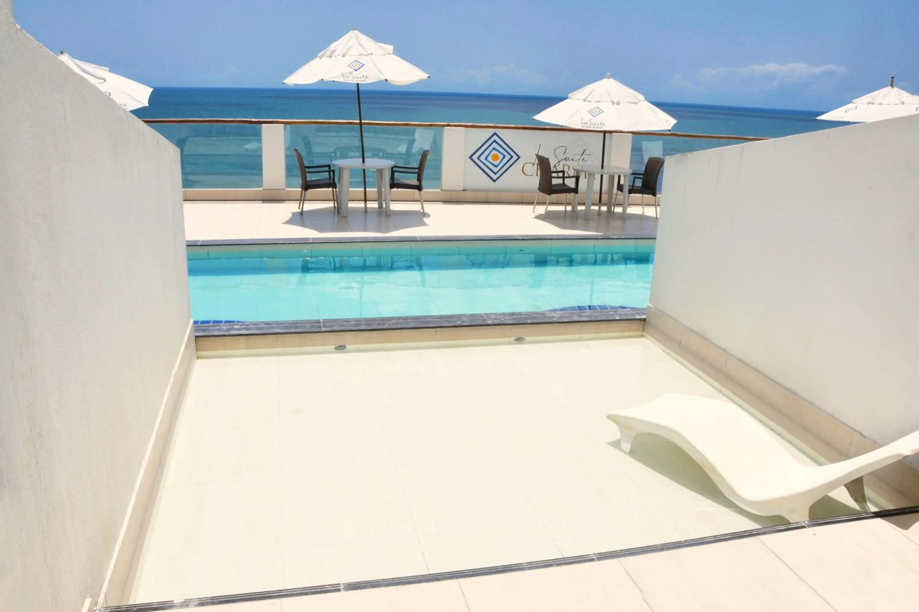 Pool view in La Suite Praia Hotel