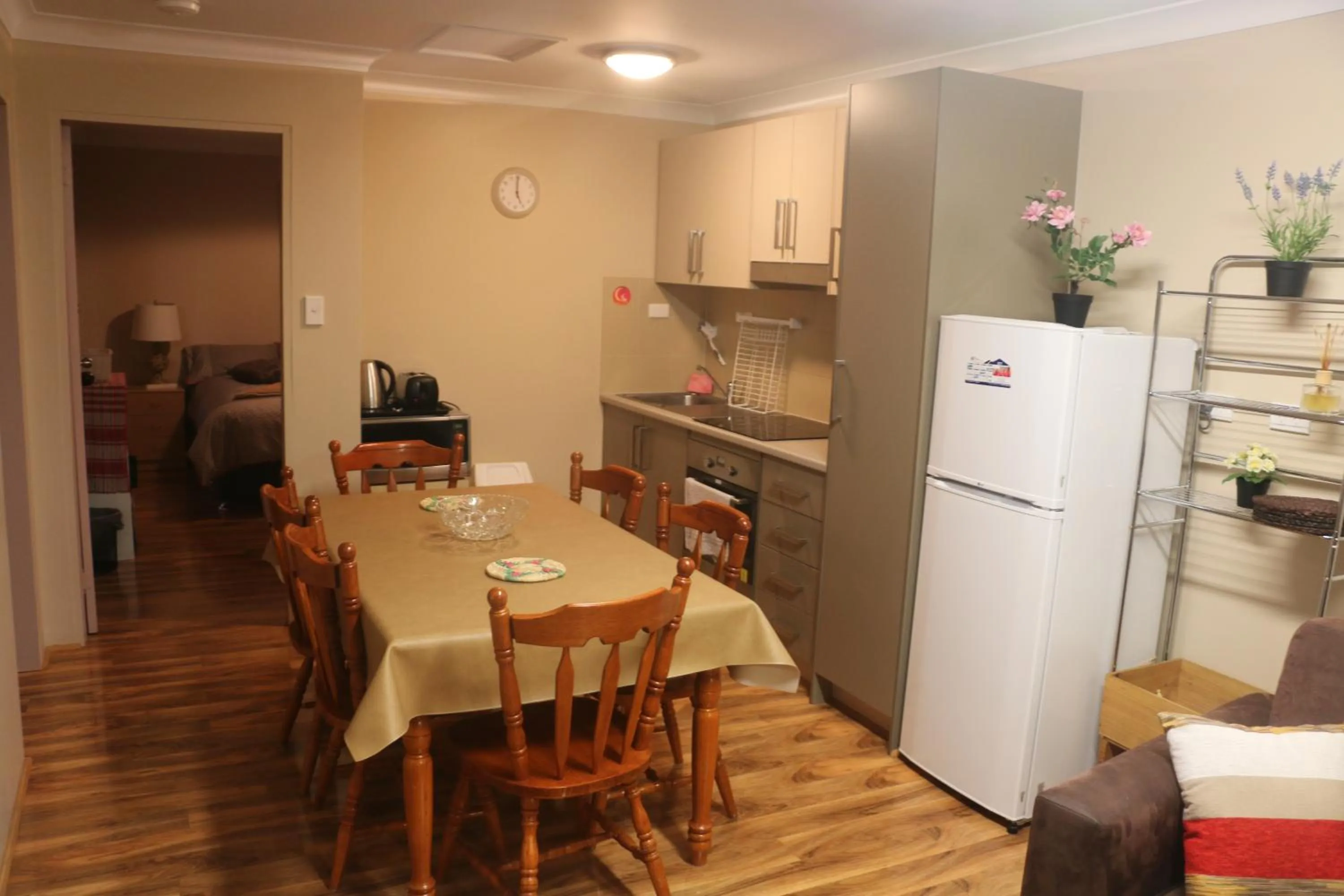 Dining area in Westside Studio Apartments