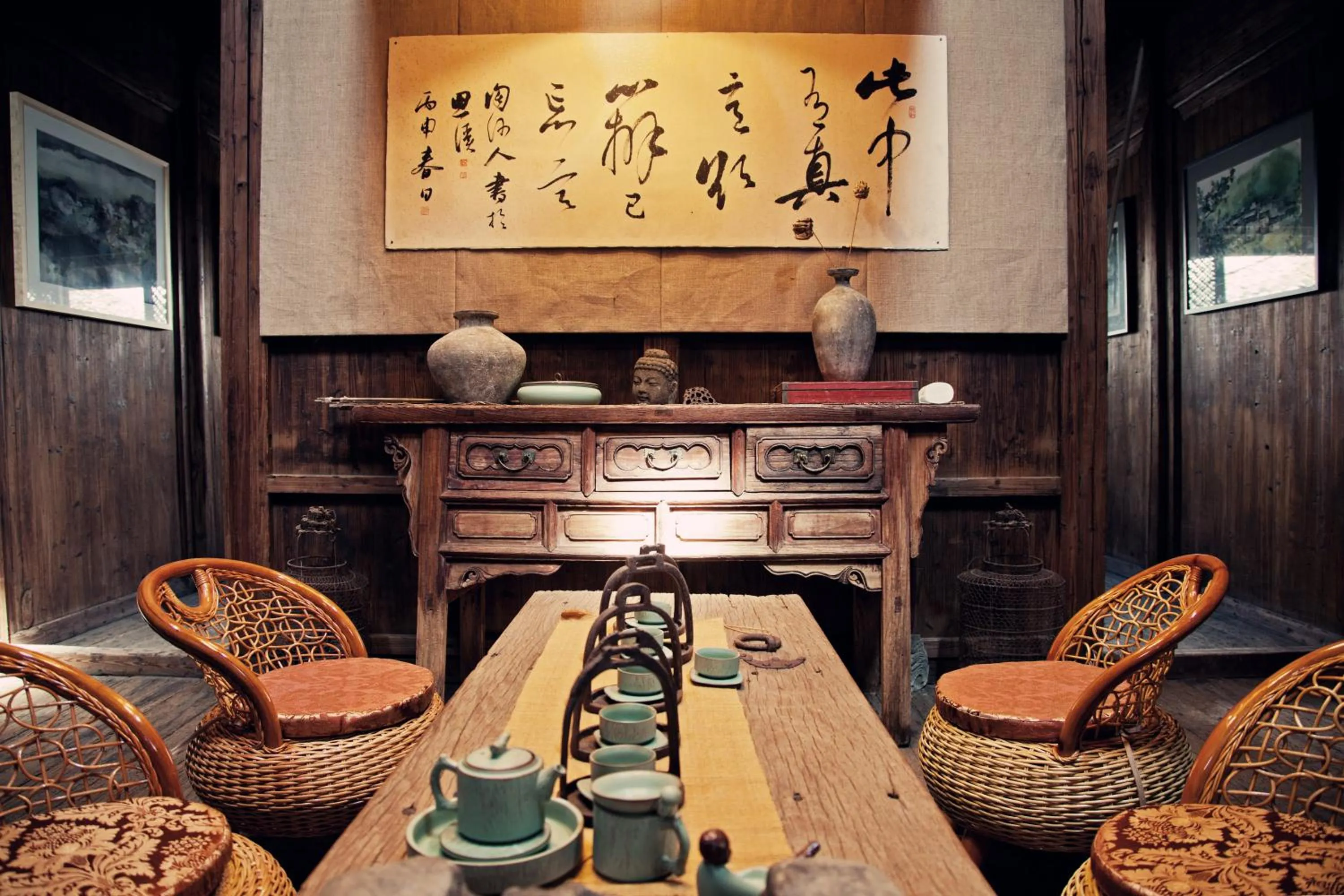 Lounge or bar in WuYuan QiYe YanXiang Guesthouse