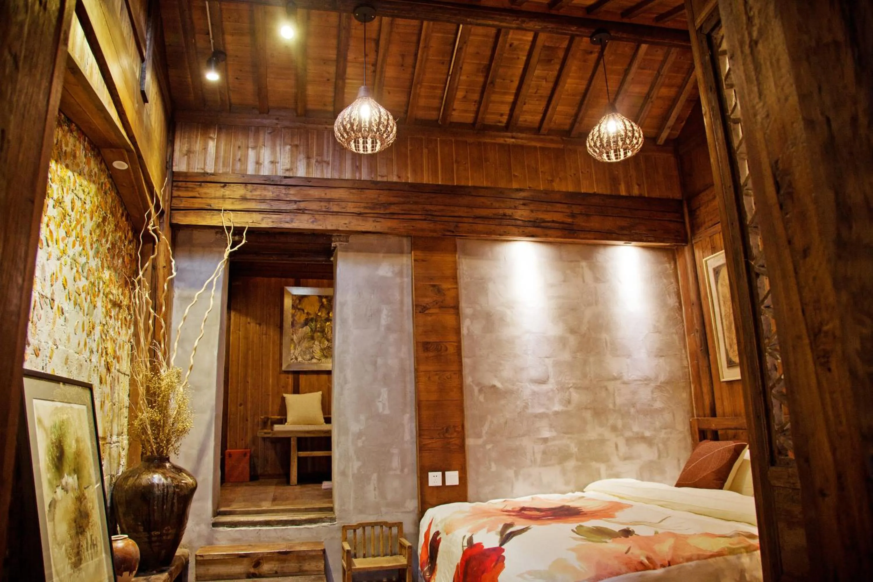 Photo of the whole room, Bed in WuYuan QiYe YanXiang Guesthouse