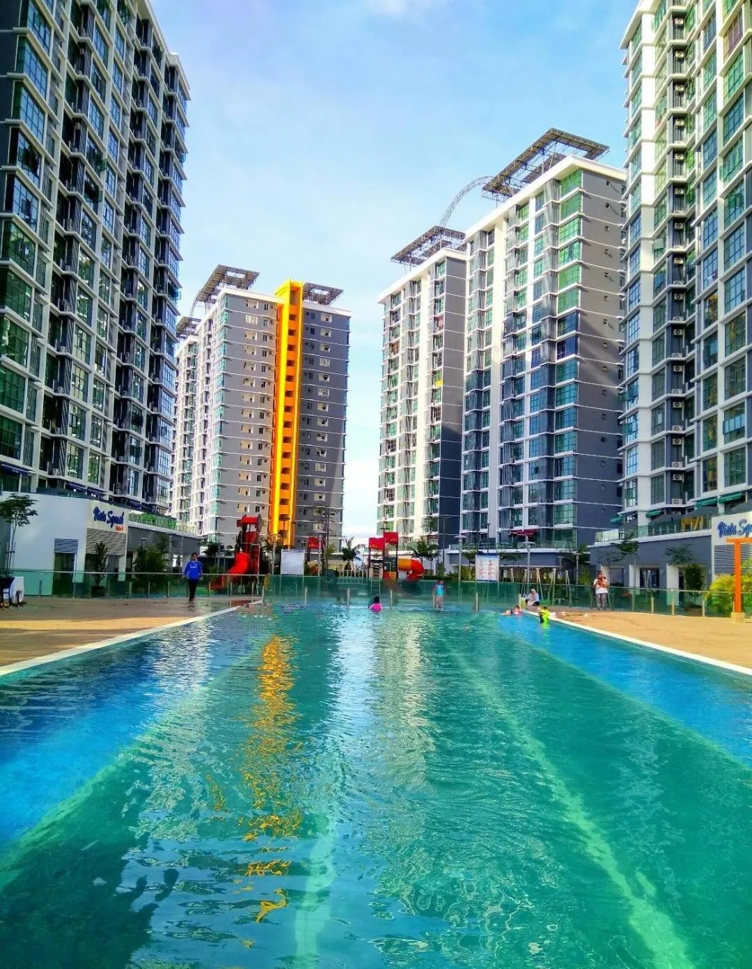 Pool view in Shah Suites Vista Alam