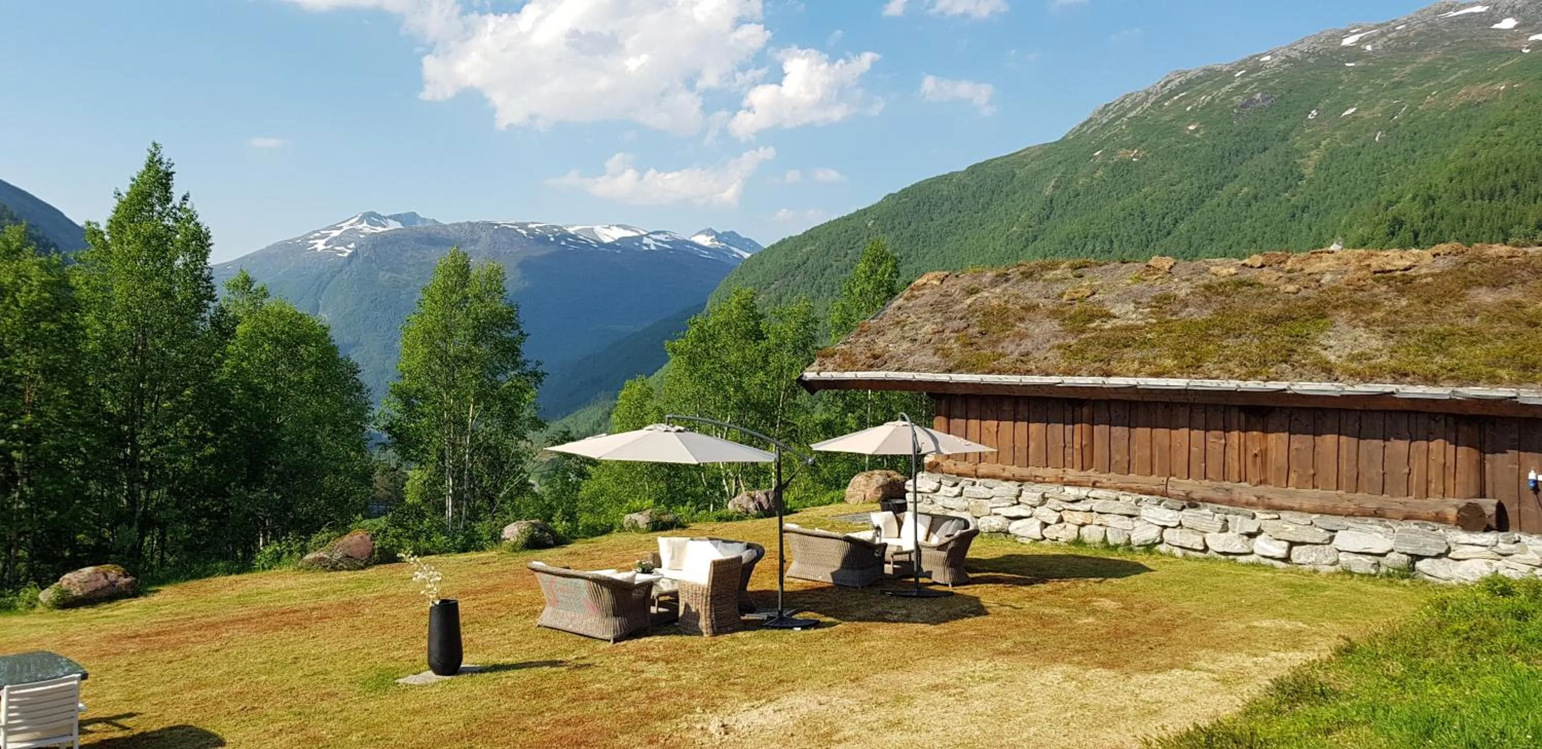 Patio in Blåtind Boutique Hotel