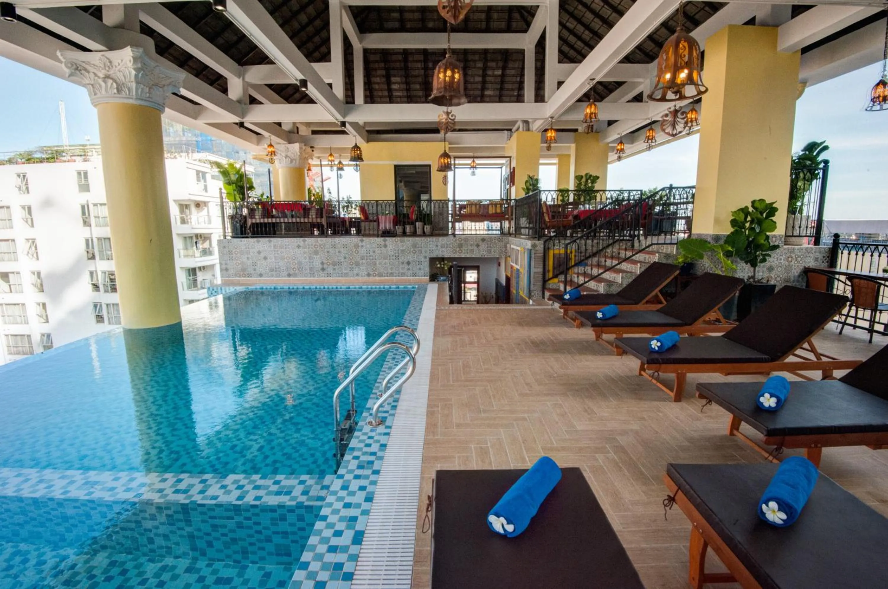 Swimming pool in Khmer Surin Boutique Guesthouse