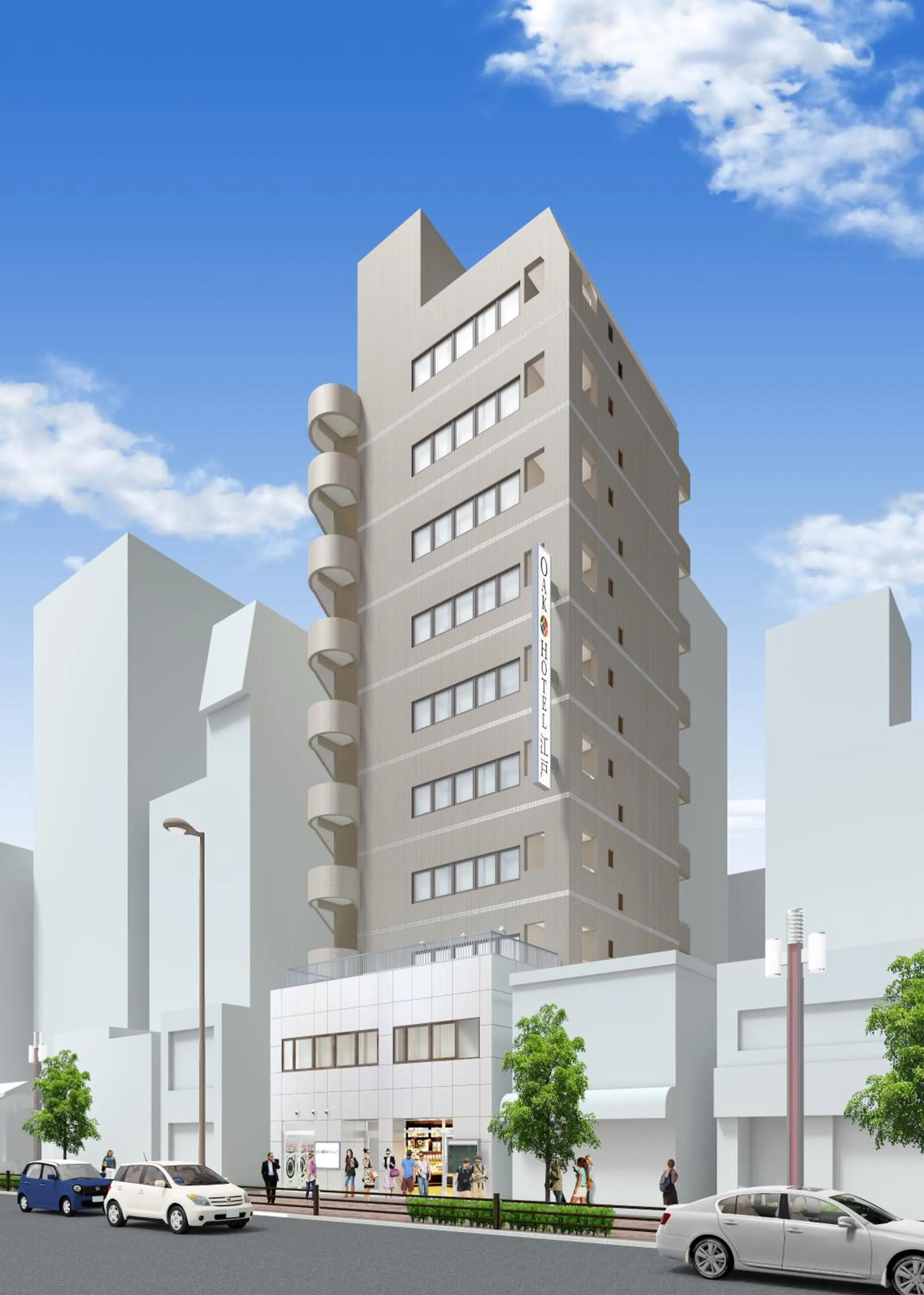 Property building in Oak Hotel Edo